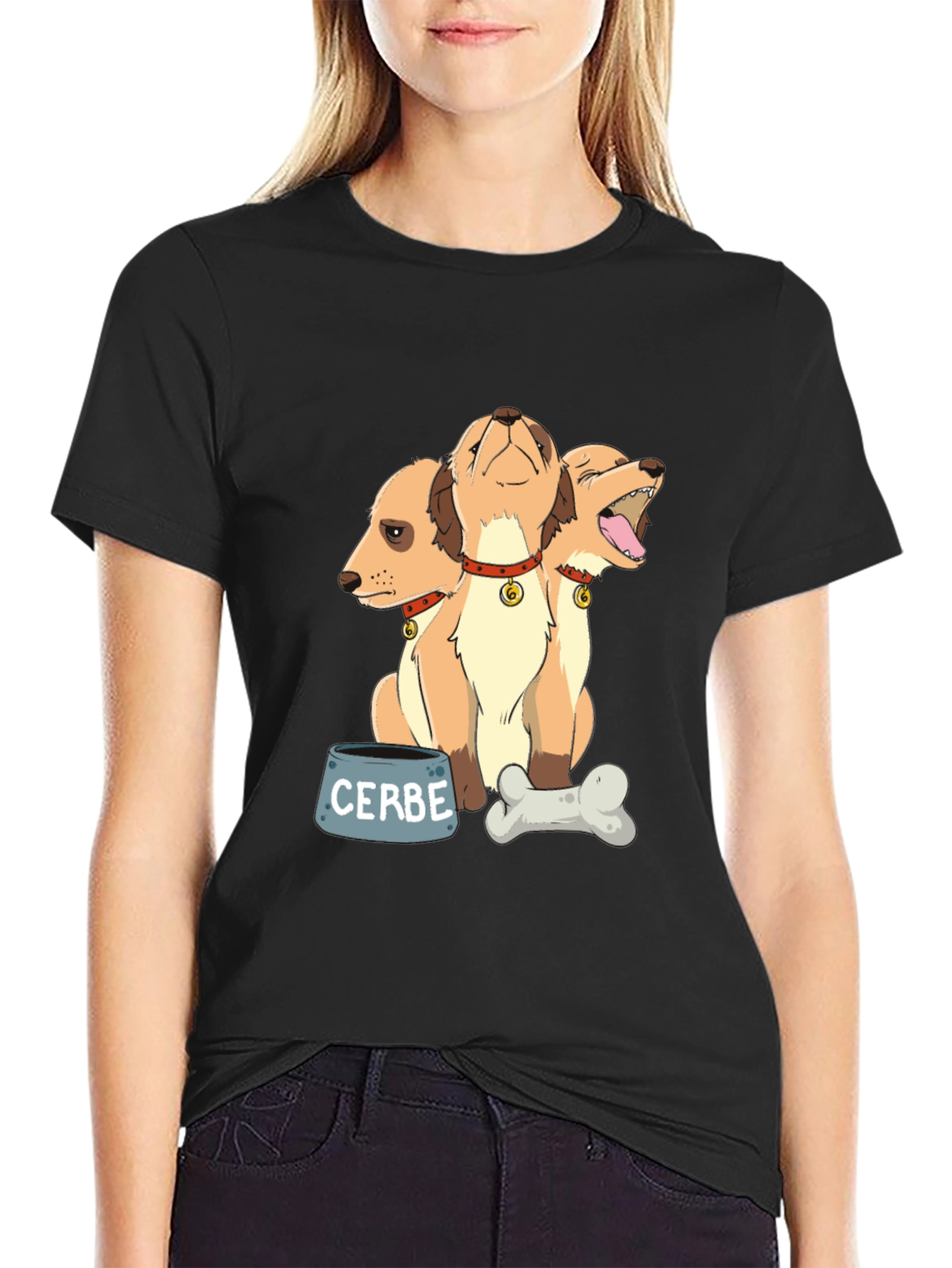 Cerberus Dog T-Shirt - Mythical 3-Headed Puppy Tee