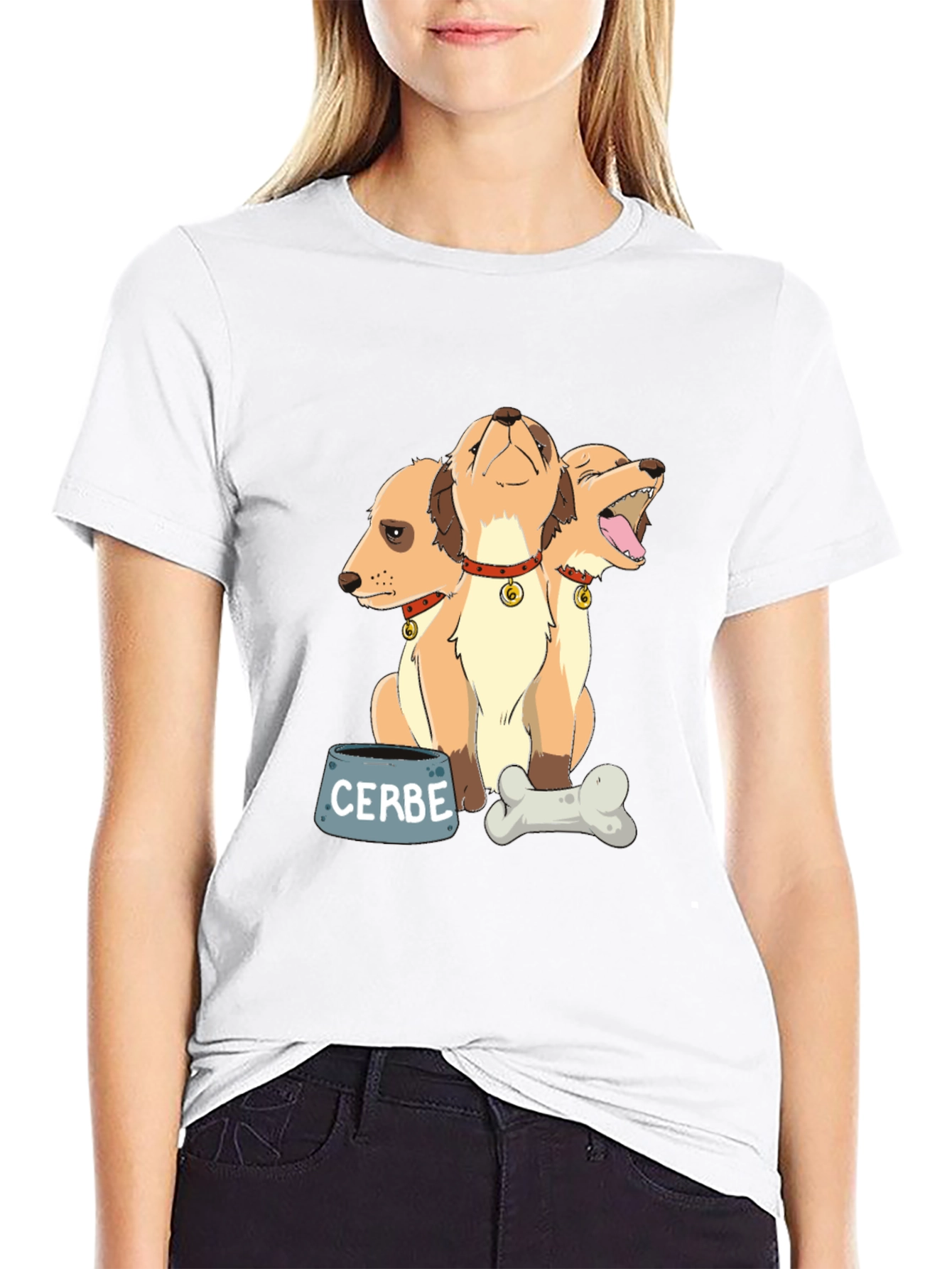 Cerberus Dog T-Shirt - Mythical 3-Headed Puppy Tee