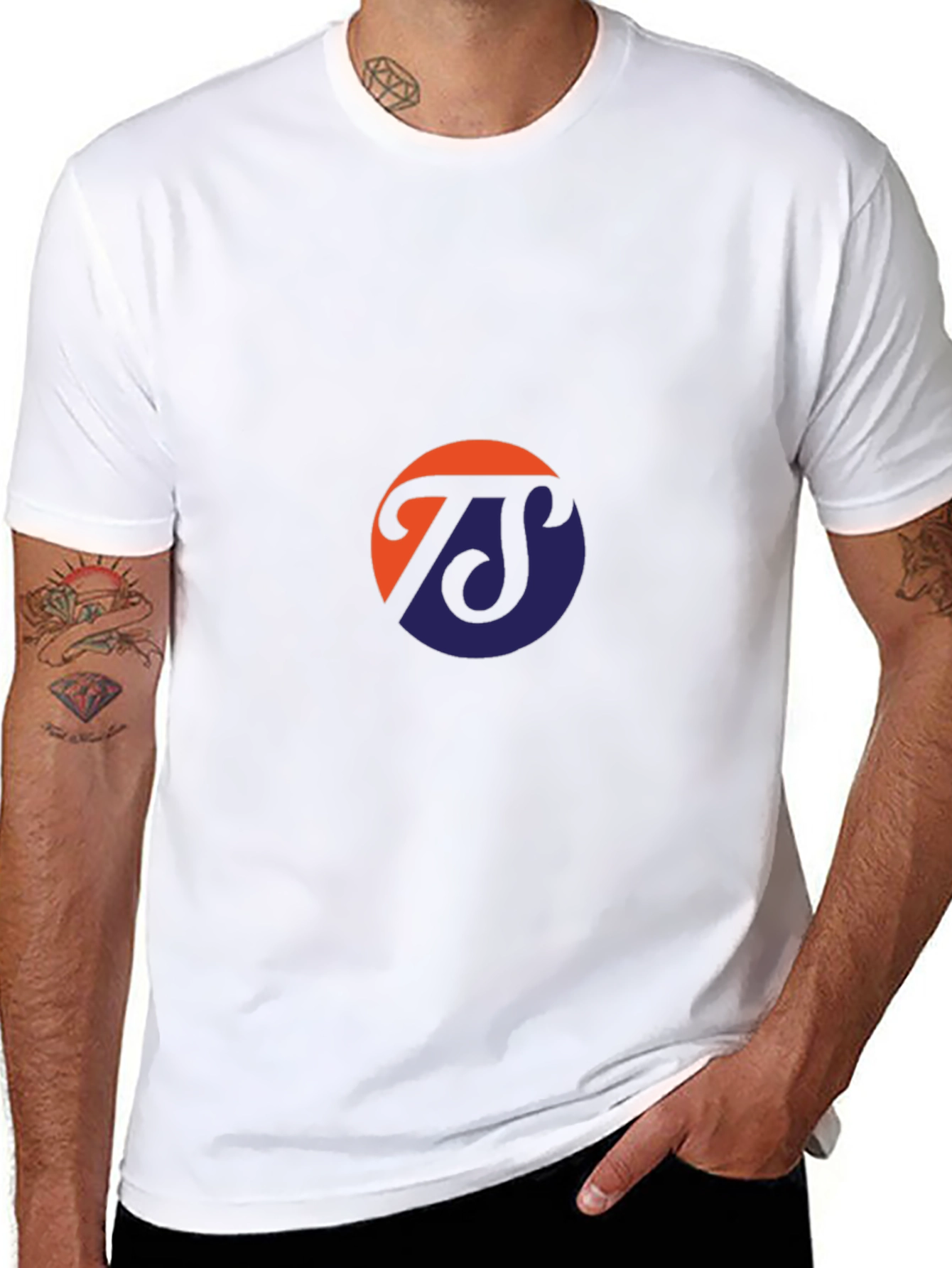 Stylish Black T-Shirt with Graphic Logo