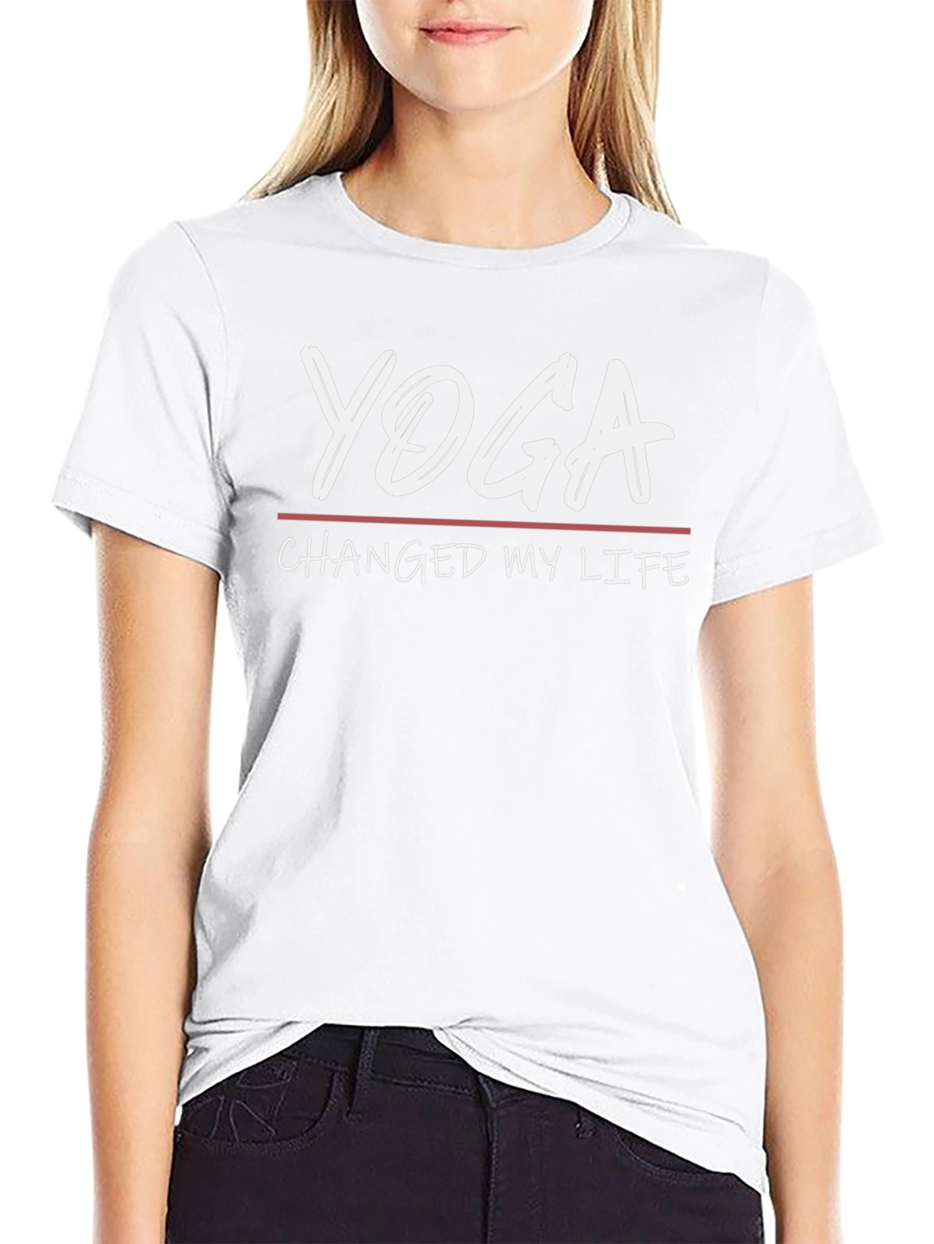 Yoga Changed My Life T-Shirt - Stylish Graphic Tee