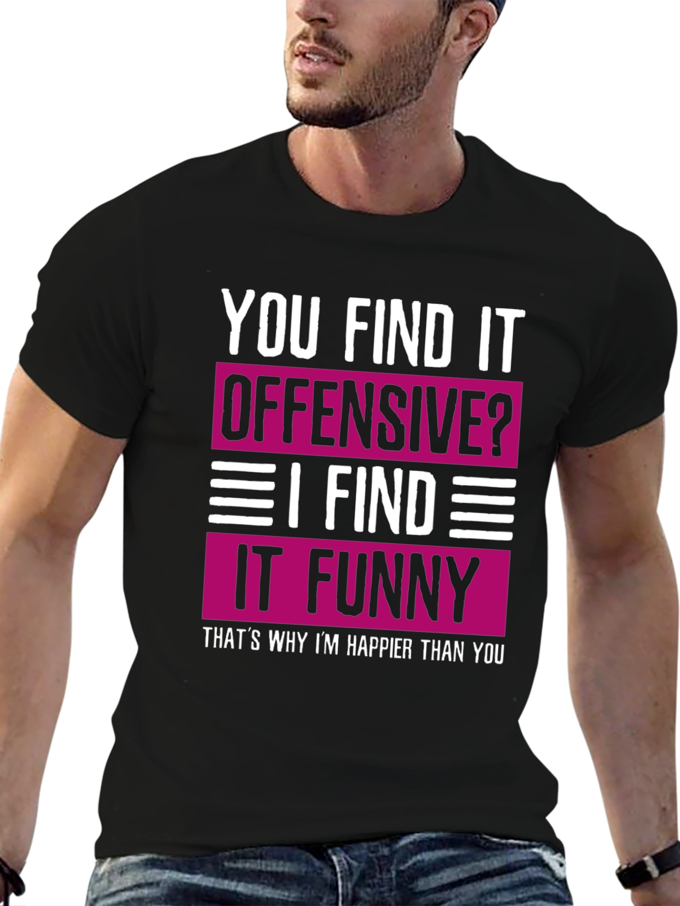 Offensive? Funny Tee: Happy Meme Shirt