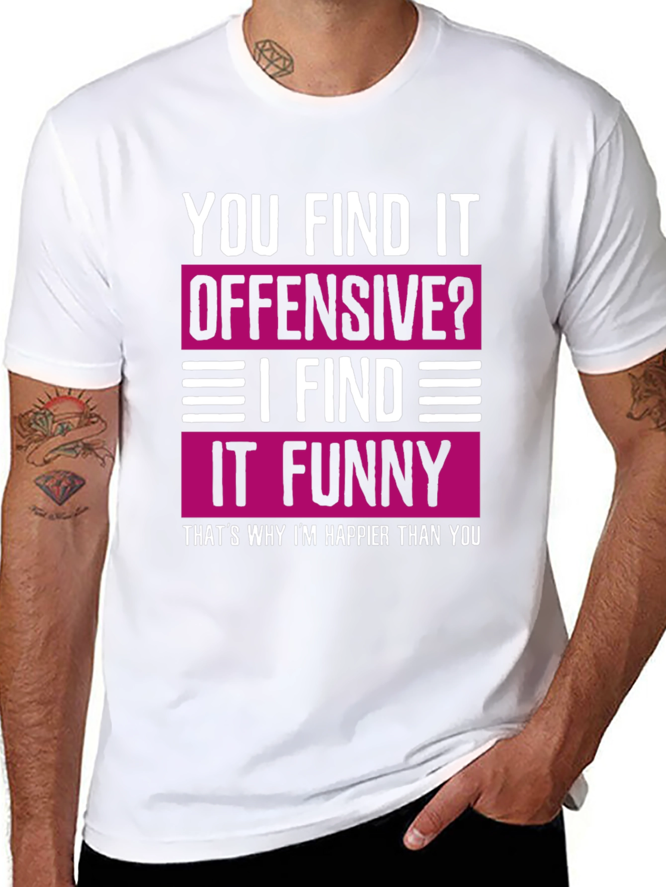 Offensive? Funny Tee: Happy Meme Shirt