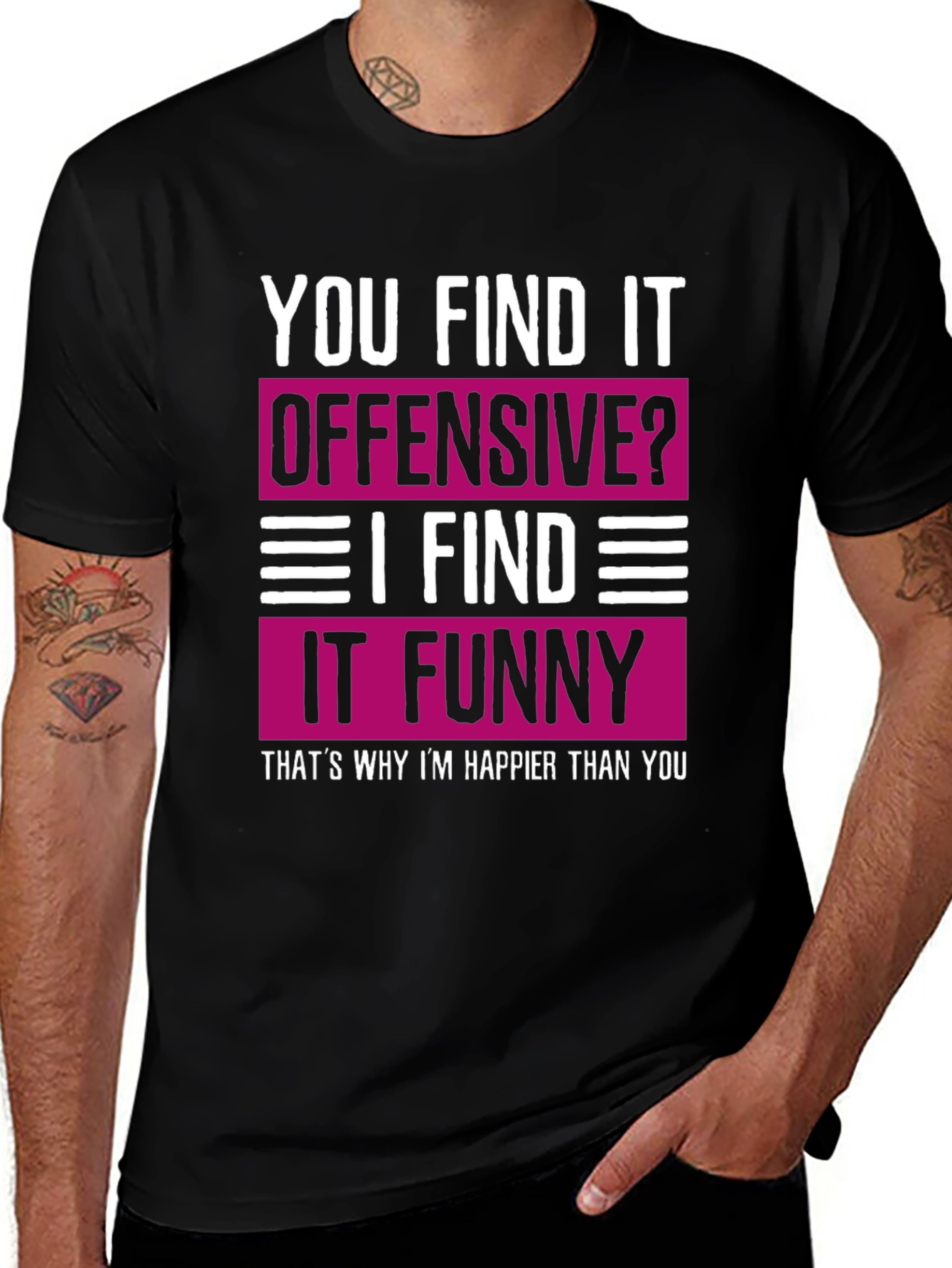 Offensive? Funny Tee: Happy Meme Shirt