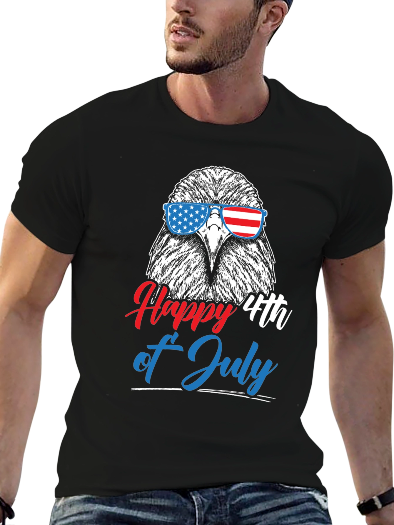 Patriotic Eagle 4th of July Graphic Tee