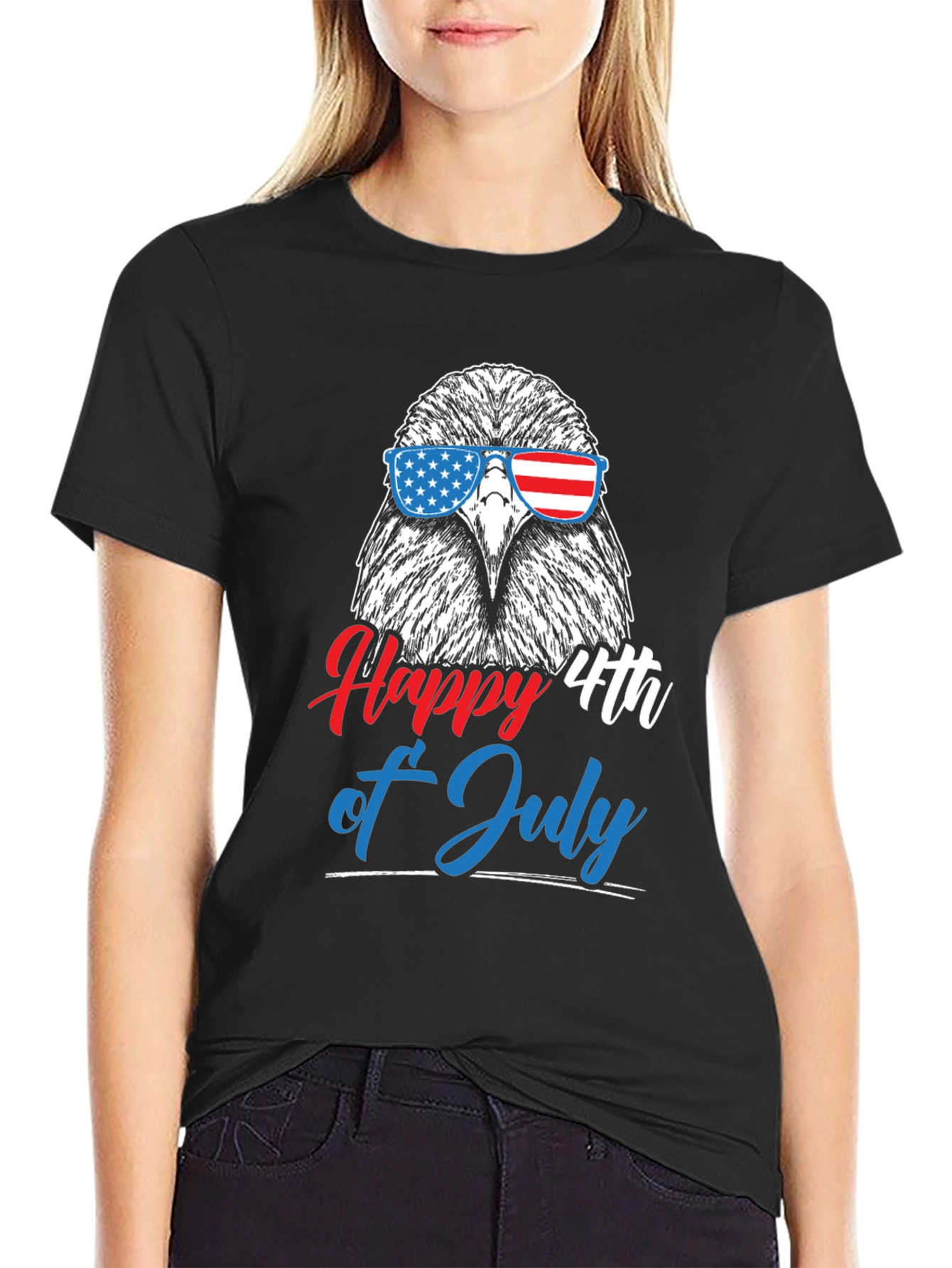 Patriotic Eagle 4th of July Graphic Tee