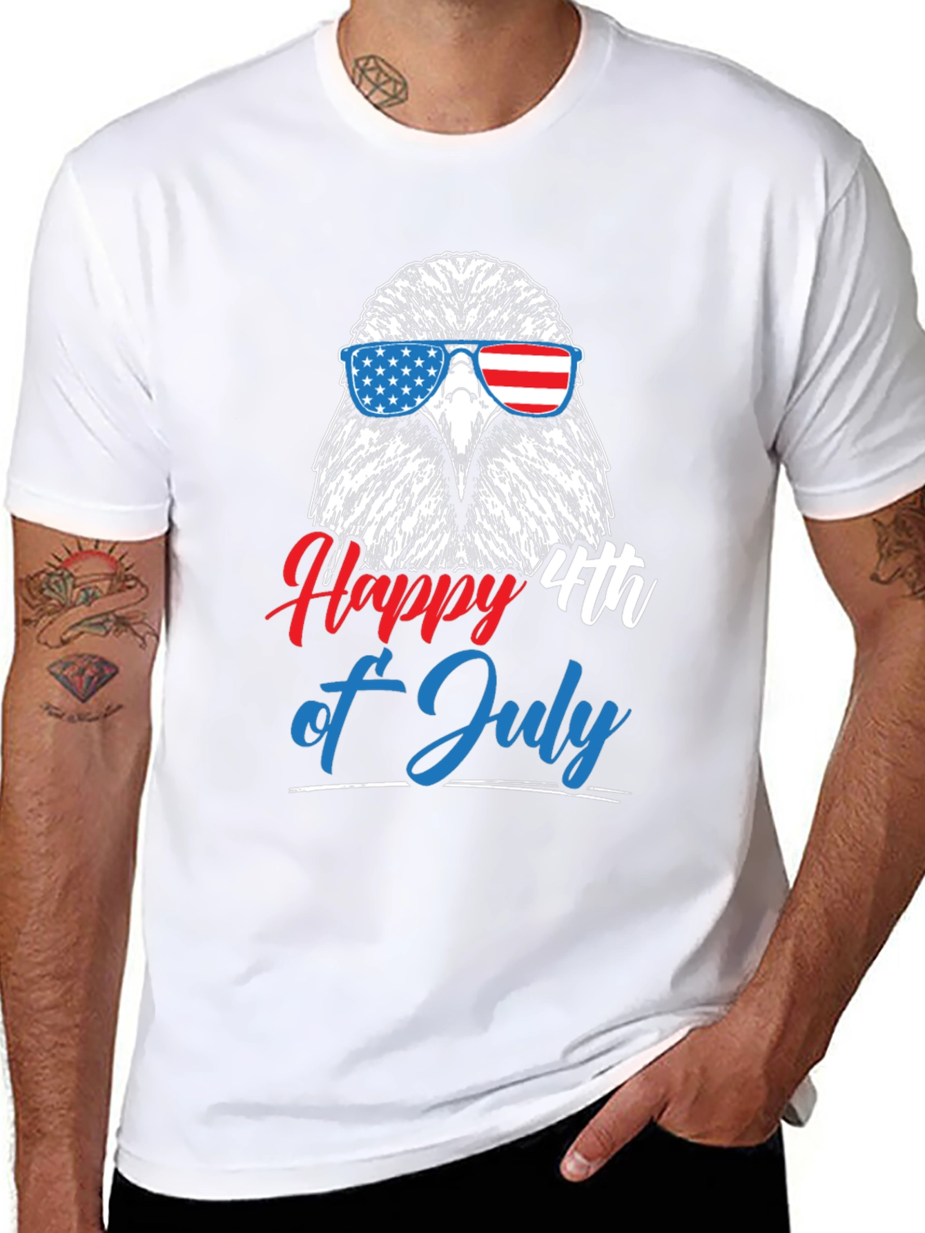 Patriotic Eagle 4th of July Graphic Tee
