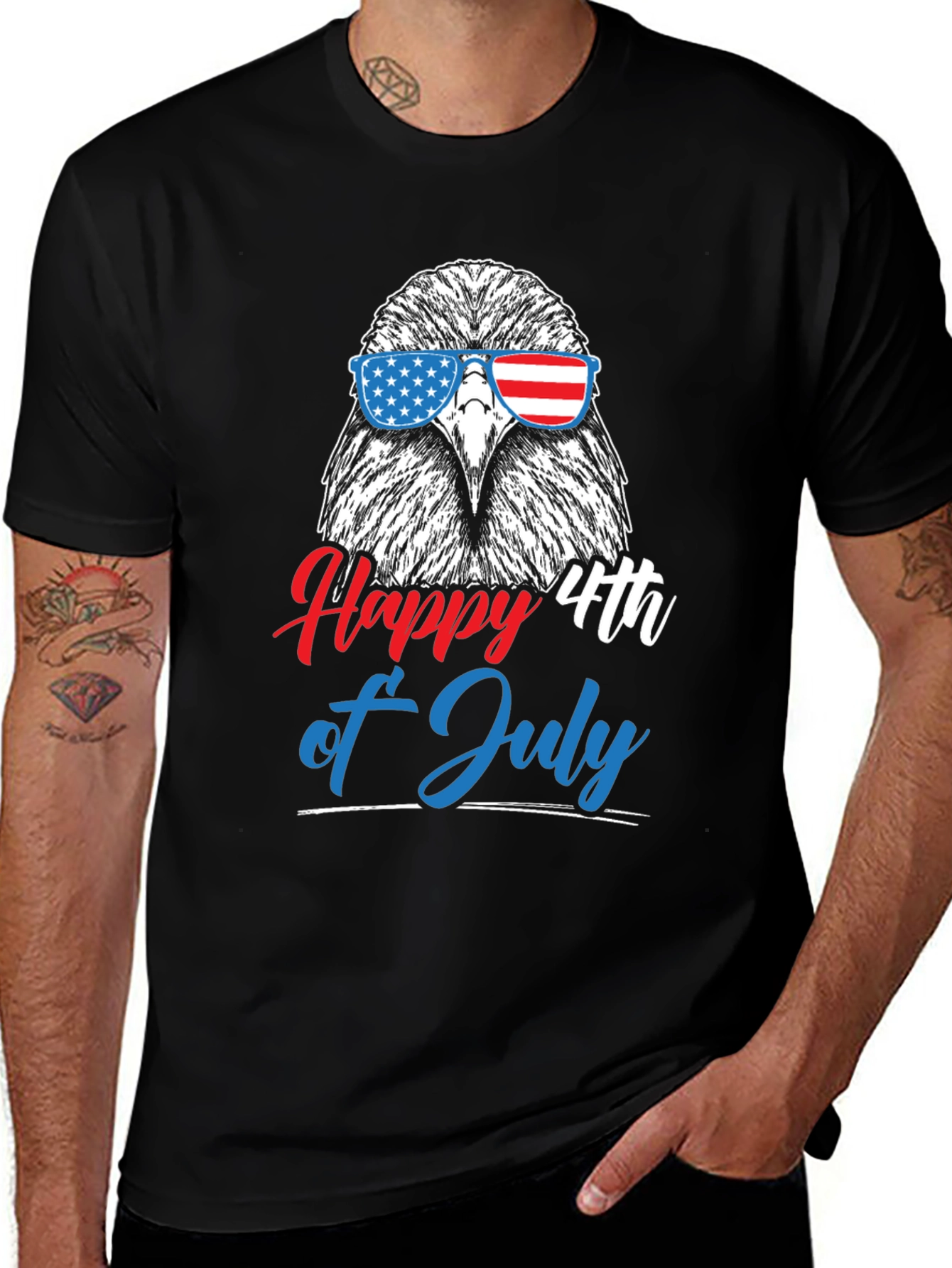 Patriotic Eagle 4th of July Graphic Tee