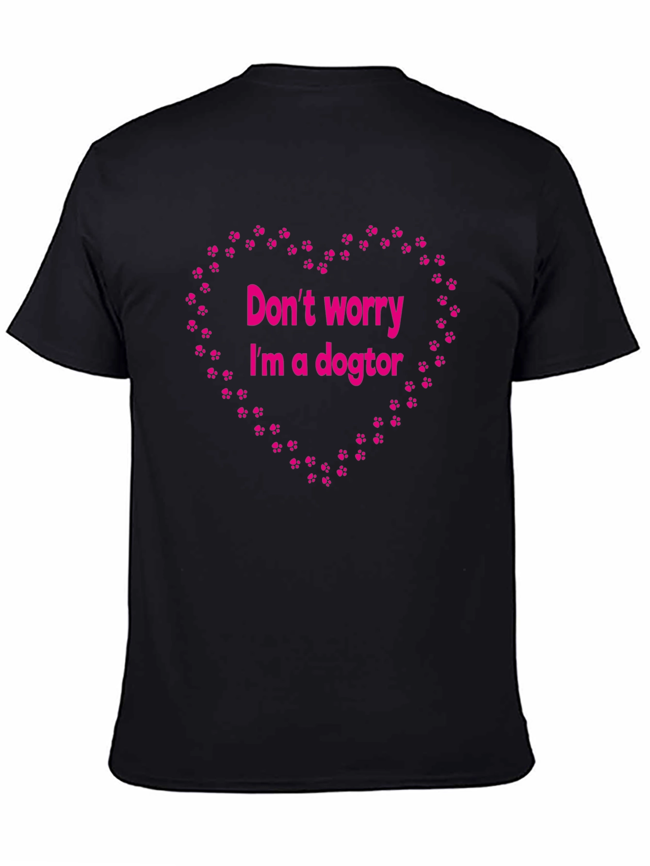 Dogtor T-Shirt - Funny Paw Print Heart Design