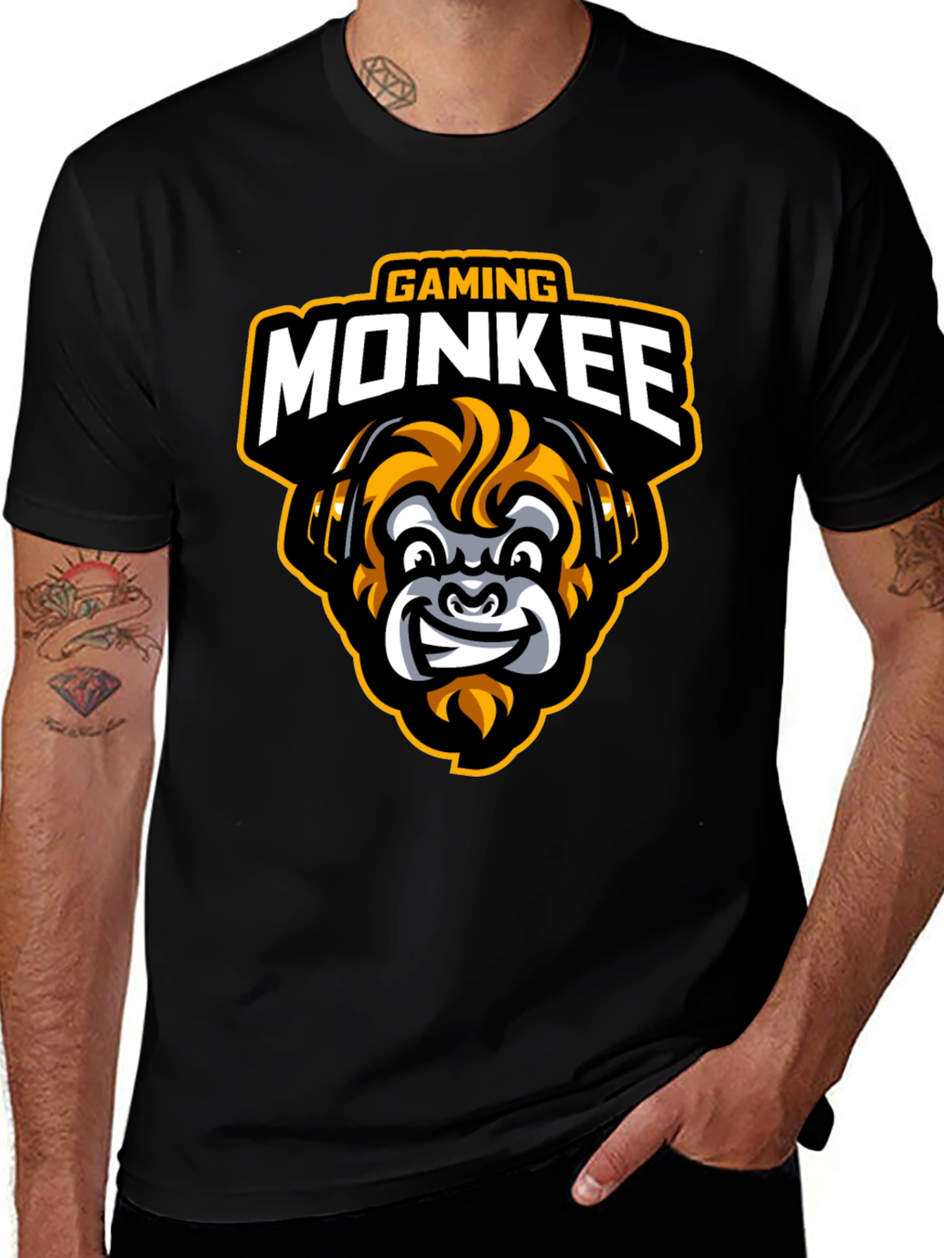Gaming Monkee Graphic Tee - Cool Gamer T-Shirt