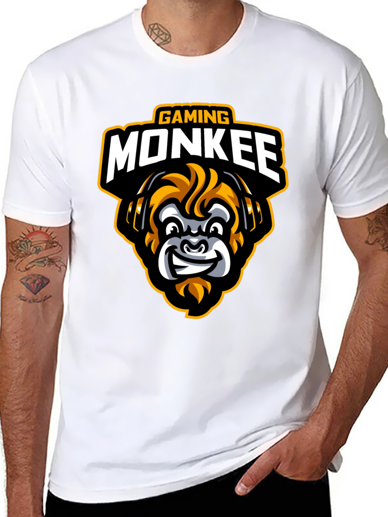 Gaming Monkee Graphic Tee - Cool Gamer T-Shirt