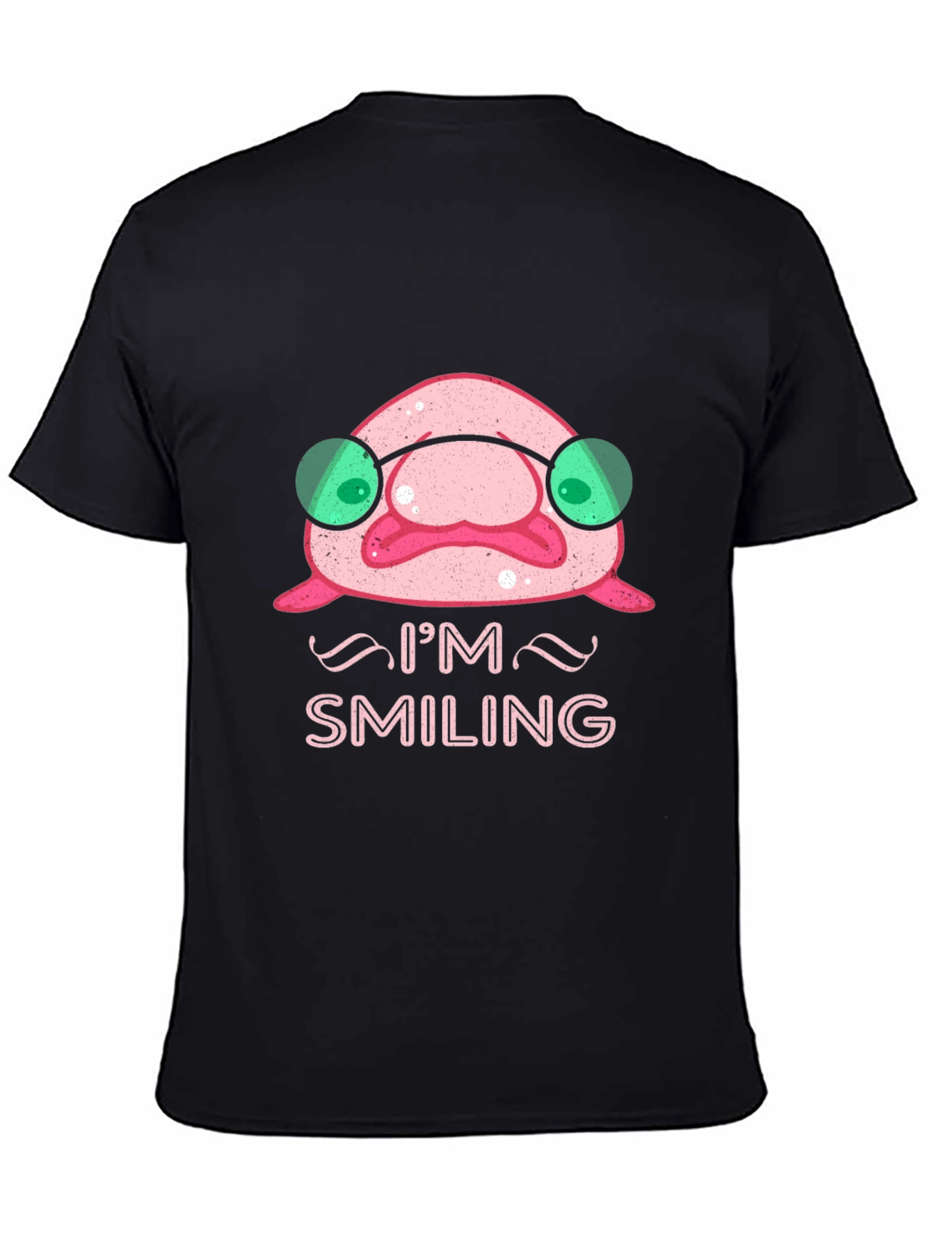 Smiling Blobfish Graphic Tee - Funny Ocean Creature Shirt