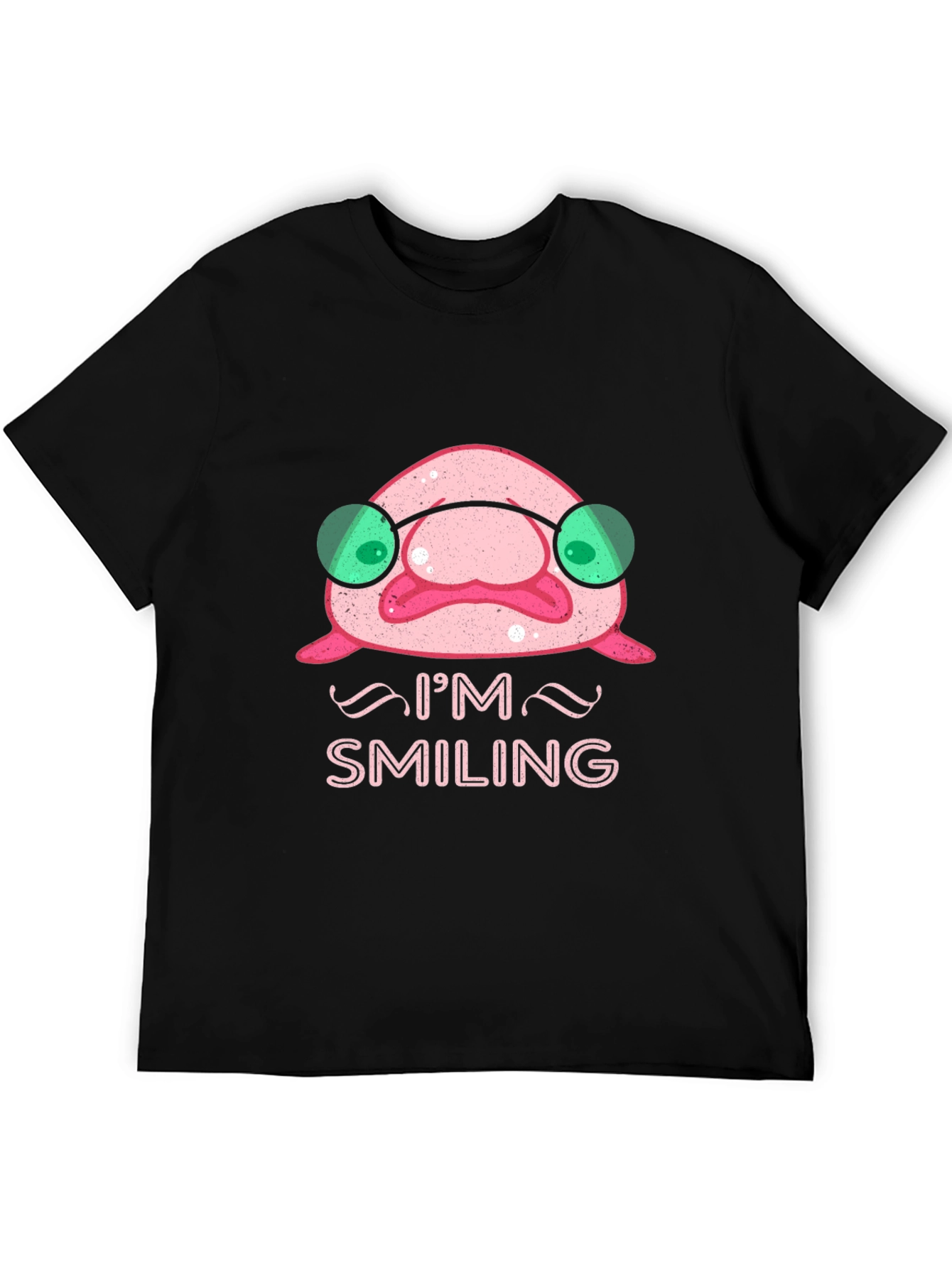 Smiling Blobfish Graphic Tee - Funny Ocean Creature Shirt