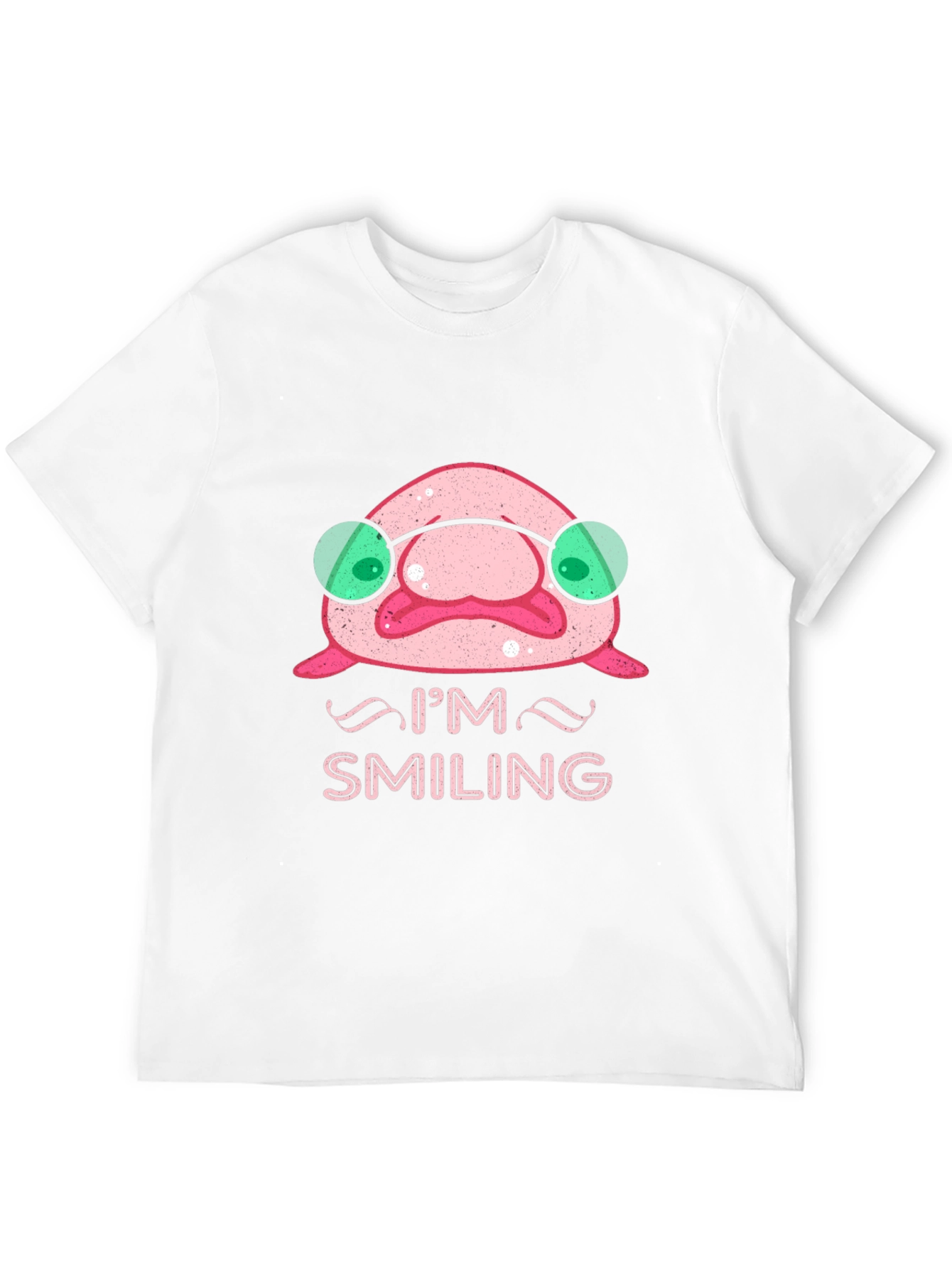 Smiling Blobfish Graphic Tee - Funny Ocean Creature Shirt