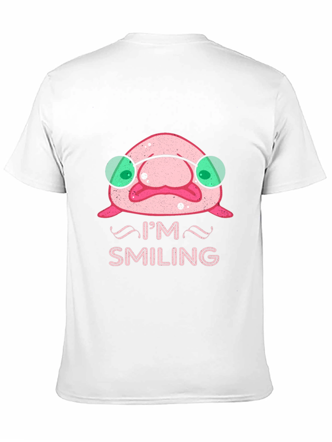Smiling Blobfish Graphic Tee - Funny Ocean Creature Shirt