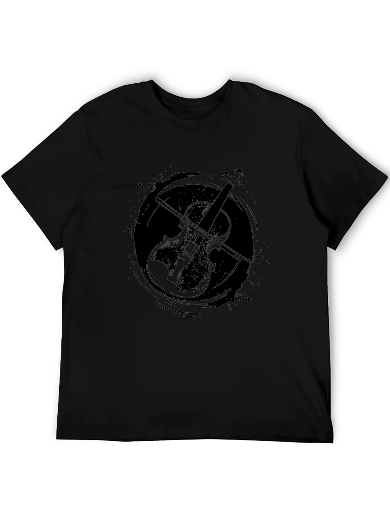 Violin Graphic Tee - Stylish Musician T-Shirt