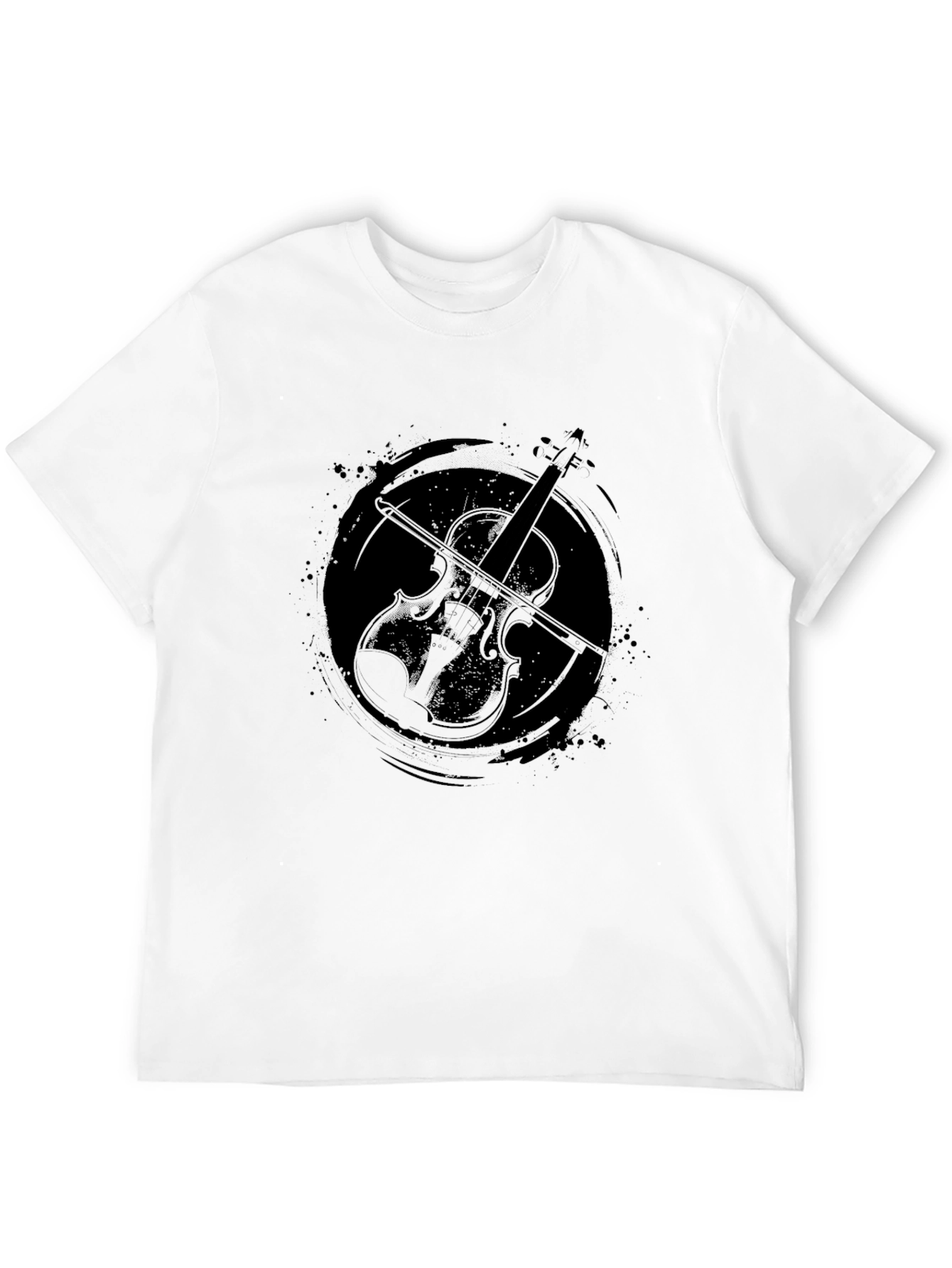 Violin Graphic Tee - Stylish Musician T-Shirt