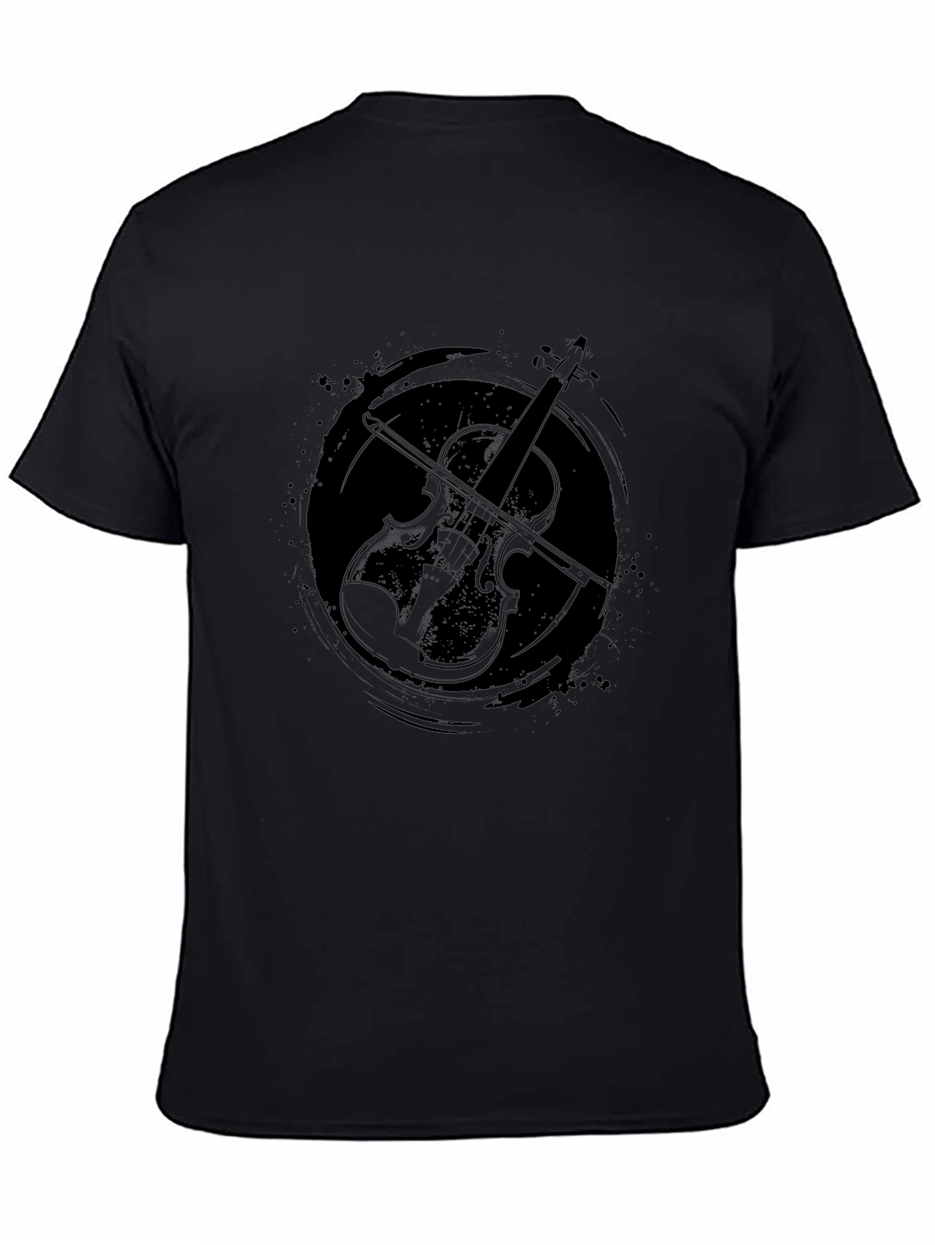 Violin Graphic Tee - Stylish Musician T-Shirt