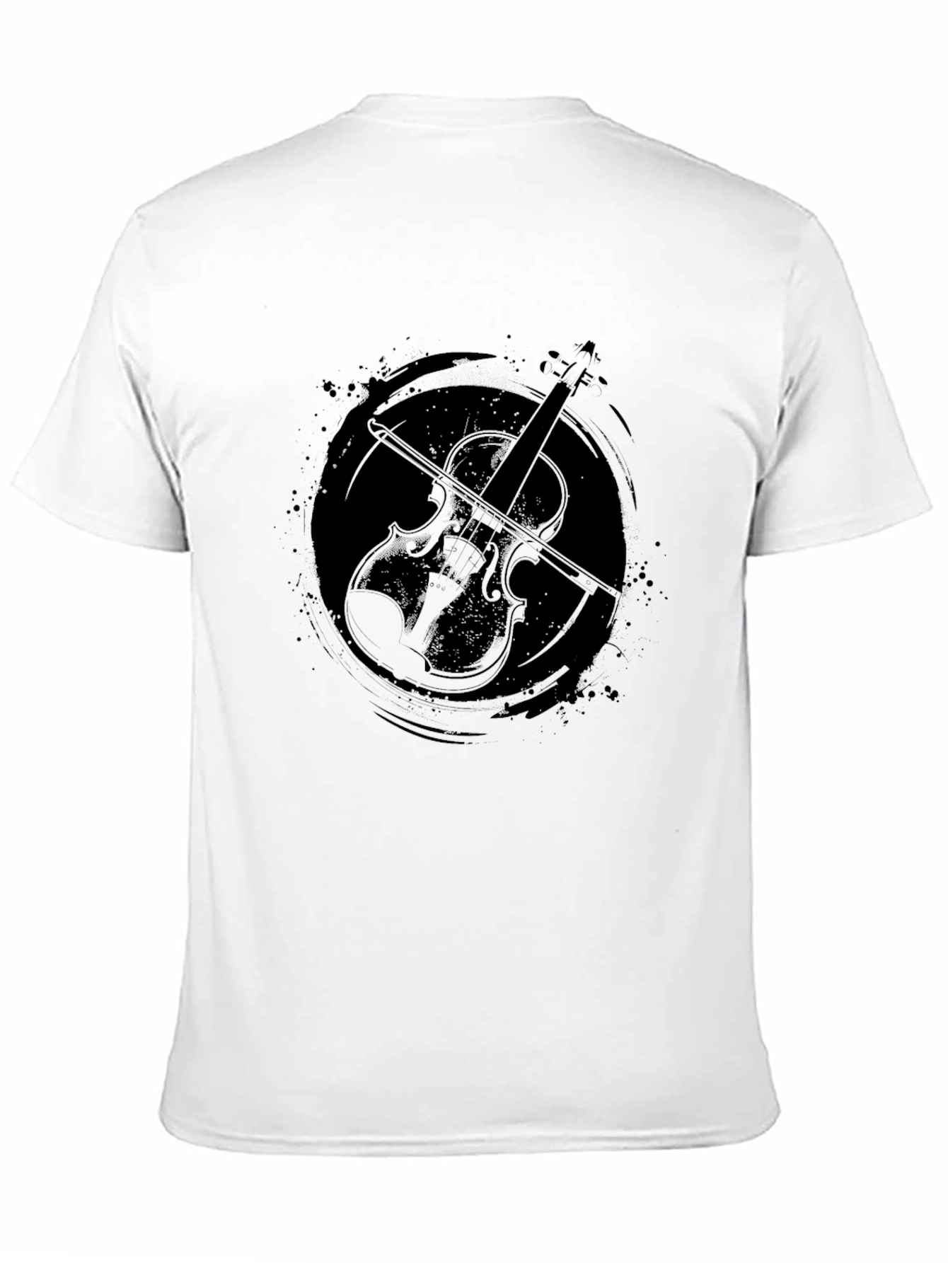 Violin Graphic Tee - Stylish Musician T-Shirt