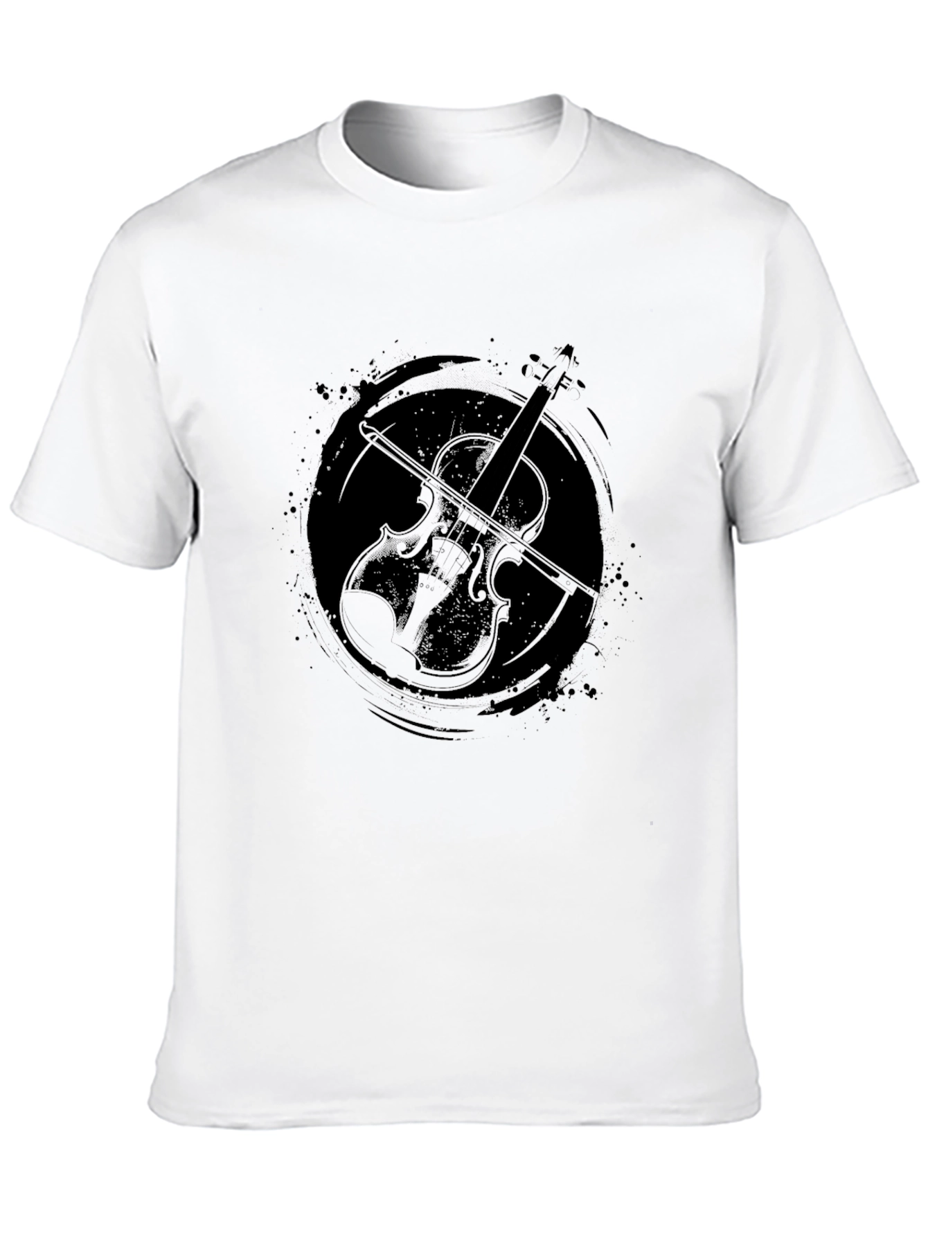 Violin Graphic Tee - Stylish Musician T-Shirt