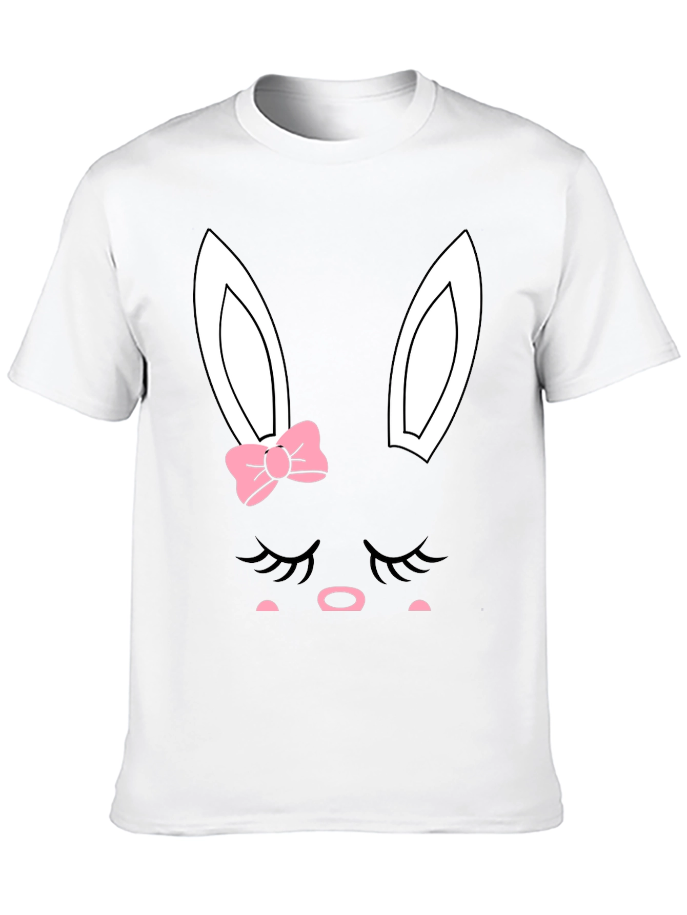 Cute Easter Bunny Face Graphic Tee