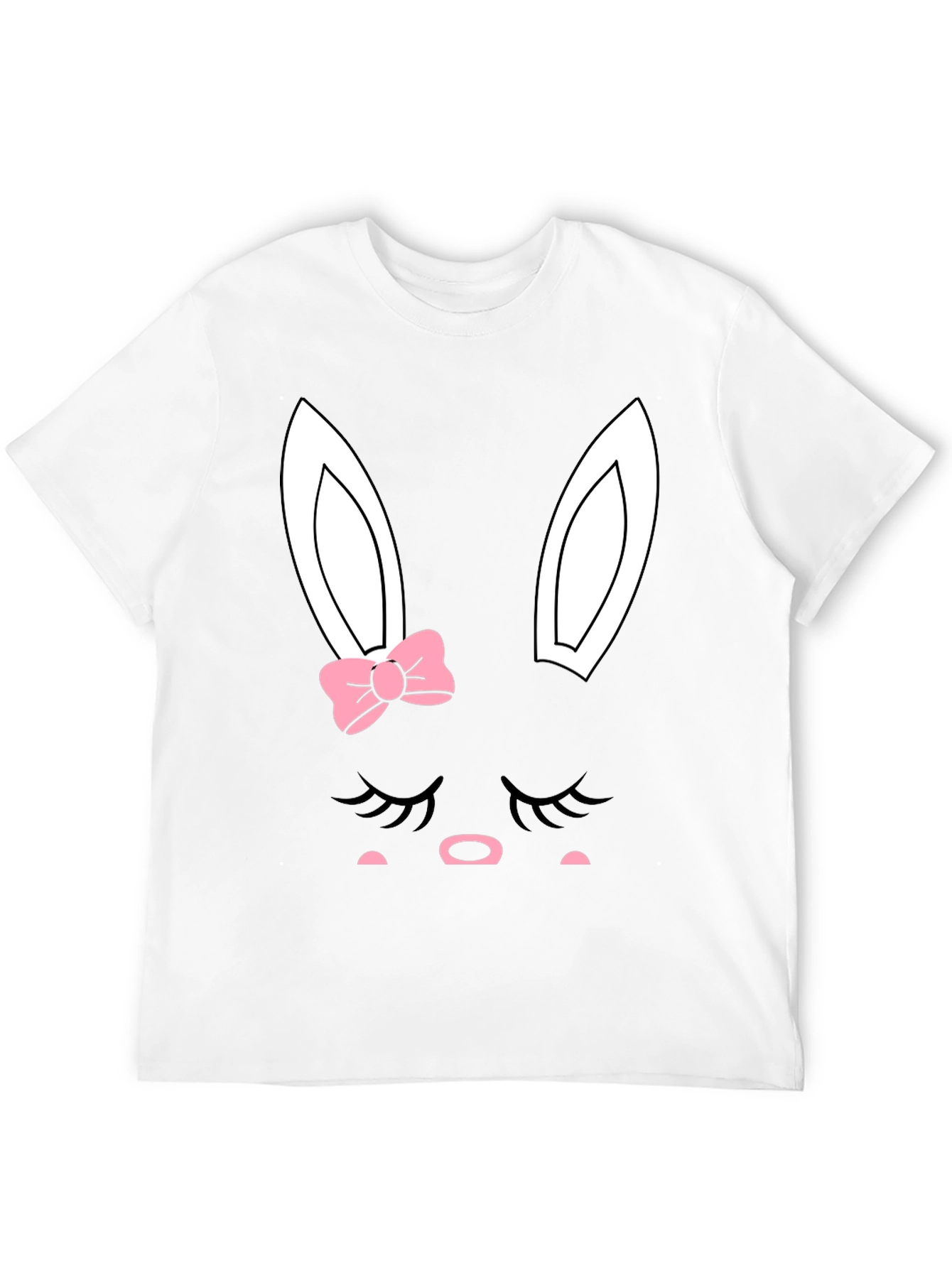 Cute Easter Bunny Face Graphic Tee