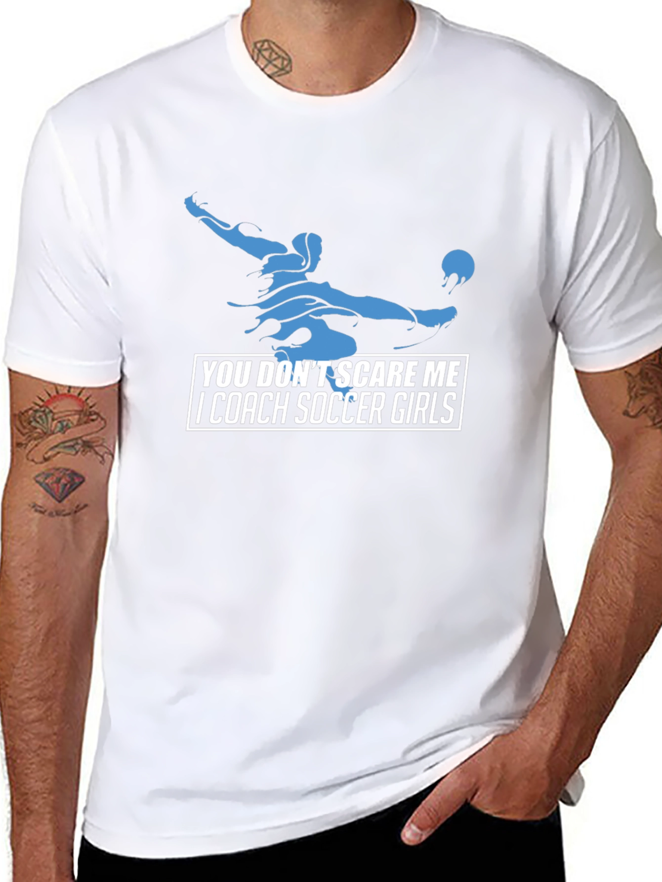 Soccer Coach Graphic Tee - You Dont Scare Me!