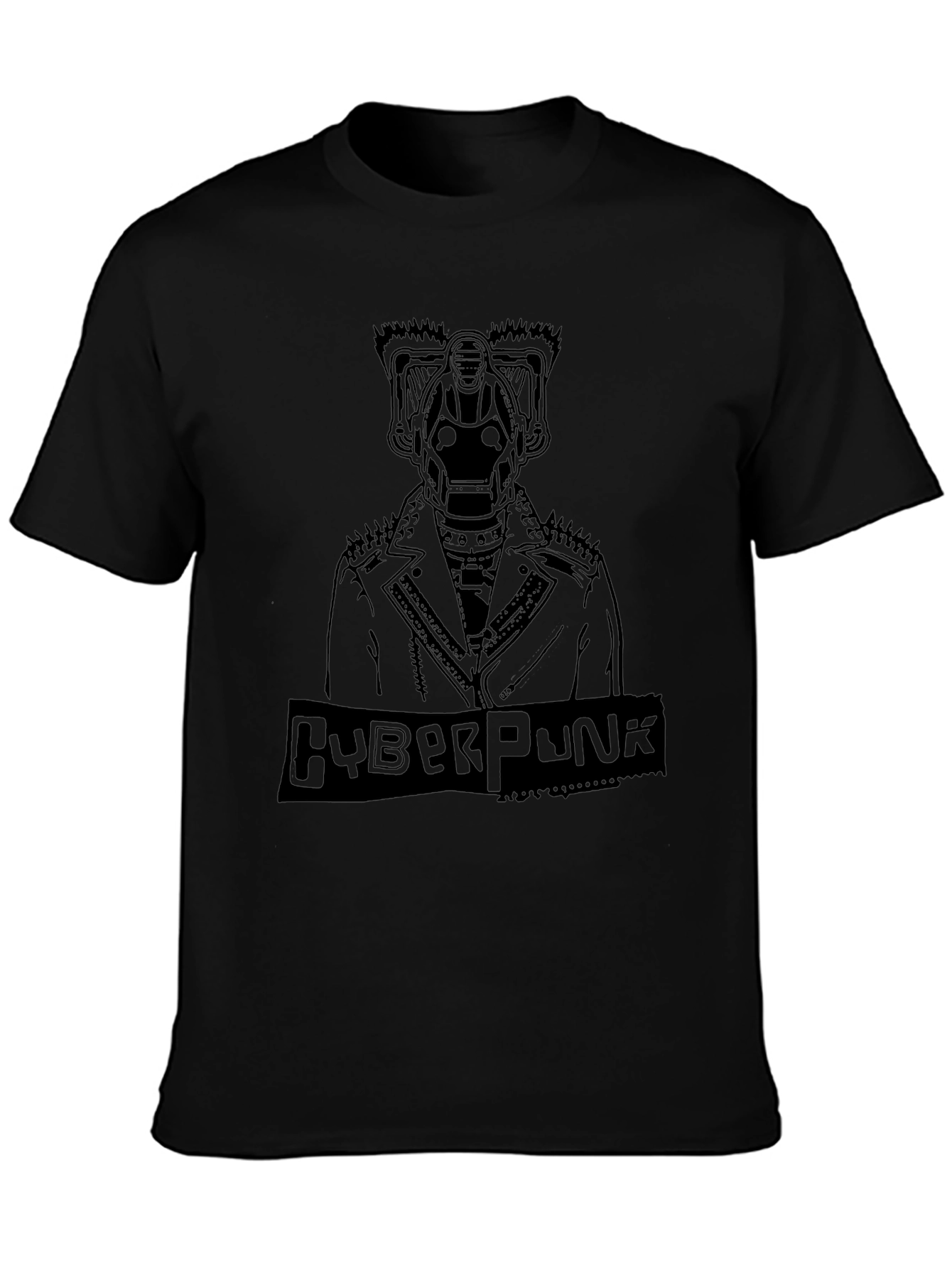 Cyberpunk Robot Graphic Tee - Edgy Design