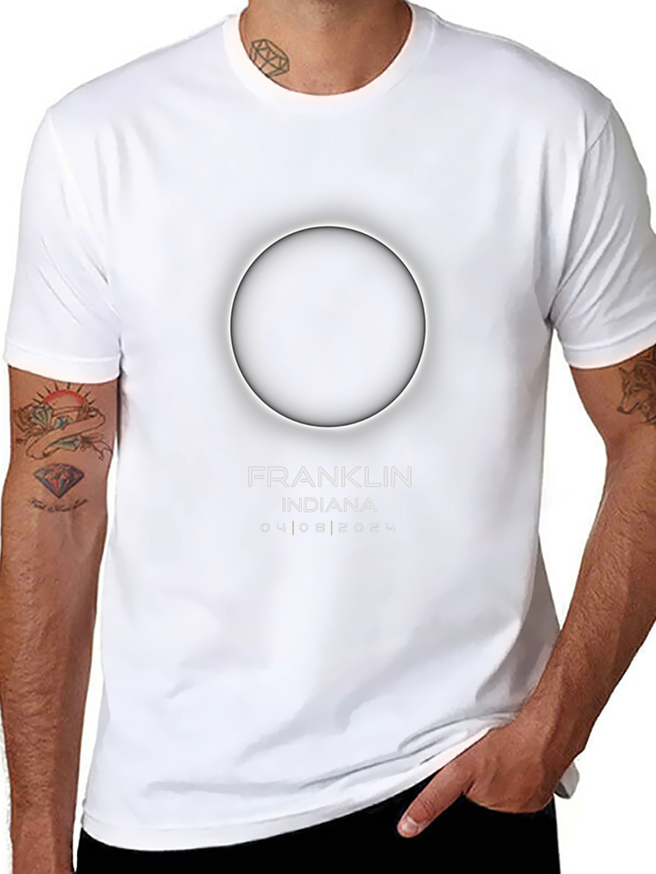 Total Solar Eclipse April 8 2024 Franklin Indiana T-Shirt
