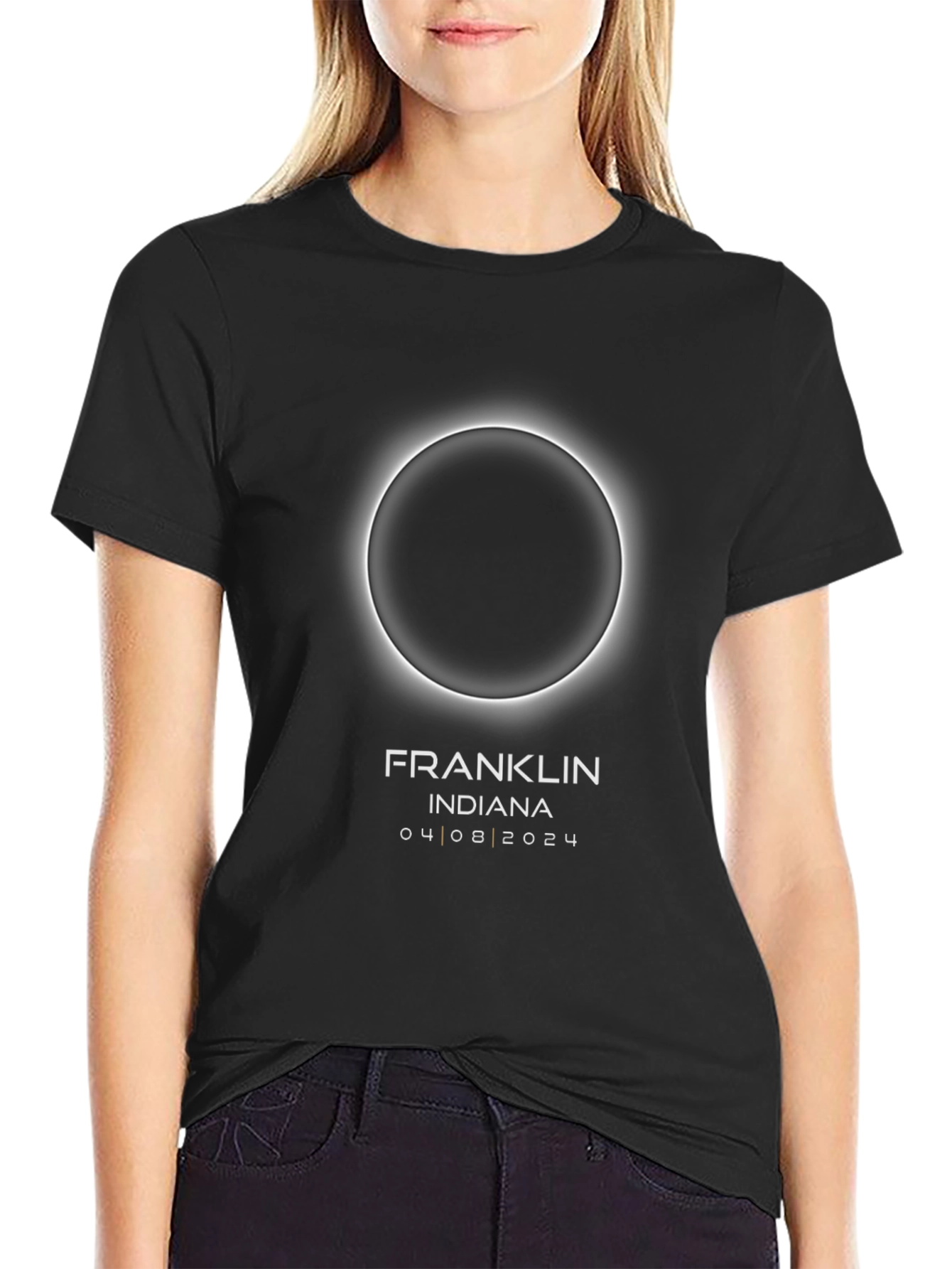 Total Solar Eclipse April 8 2024 Franklin Indiana T-Shirt