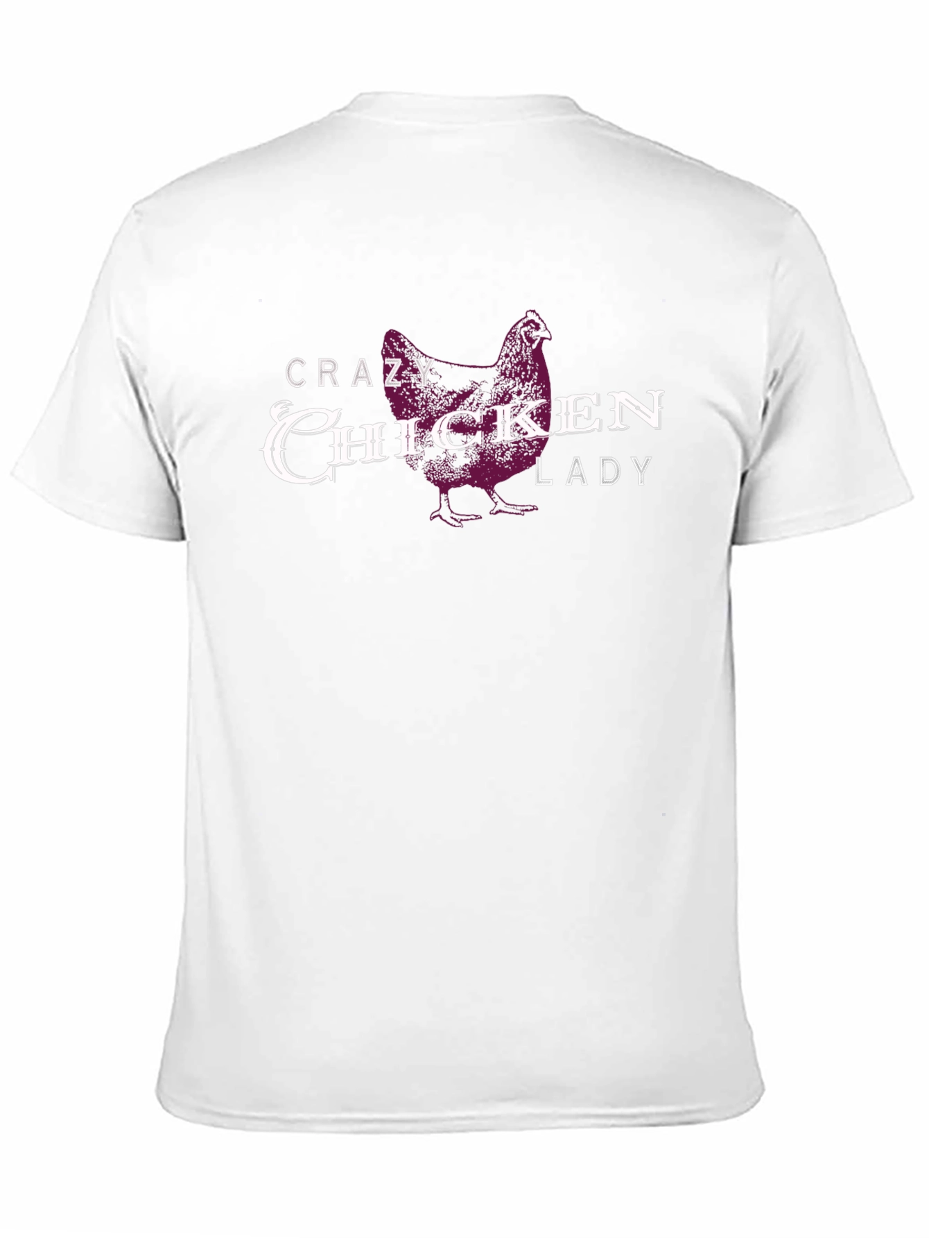 Crazy Chicken Lady Graphic T-Shirt - Black