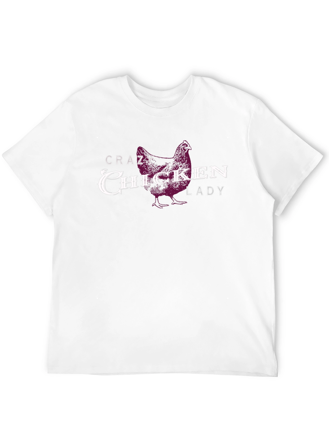 Crazy Chicken Lady Graphic T-Shirt - Black