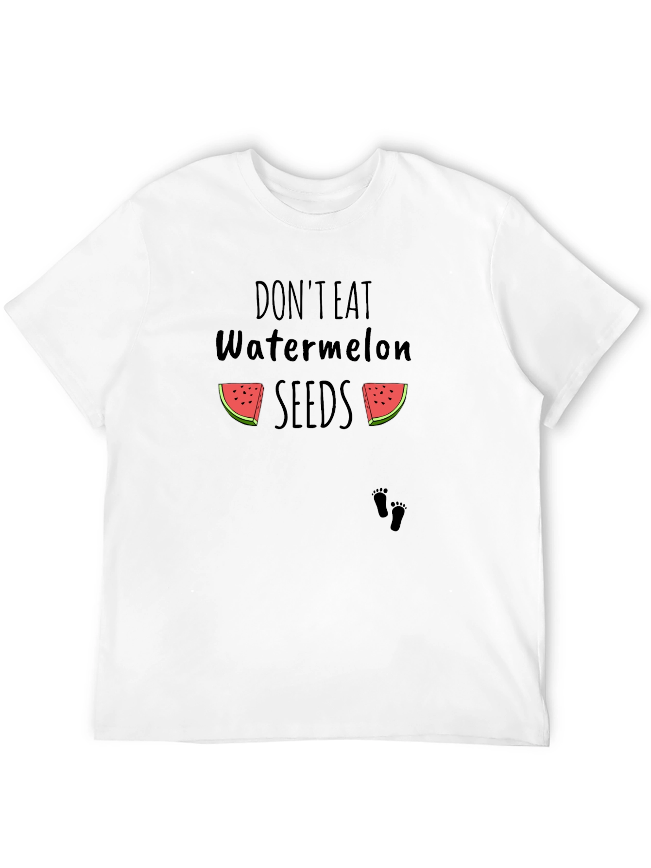 Dont Eat Watermelon Seeds Black T-Shirt