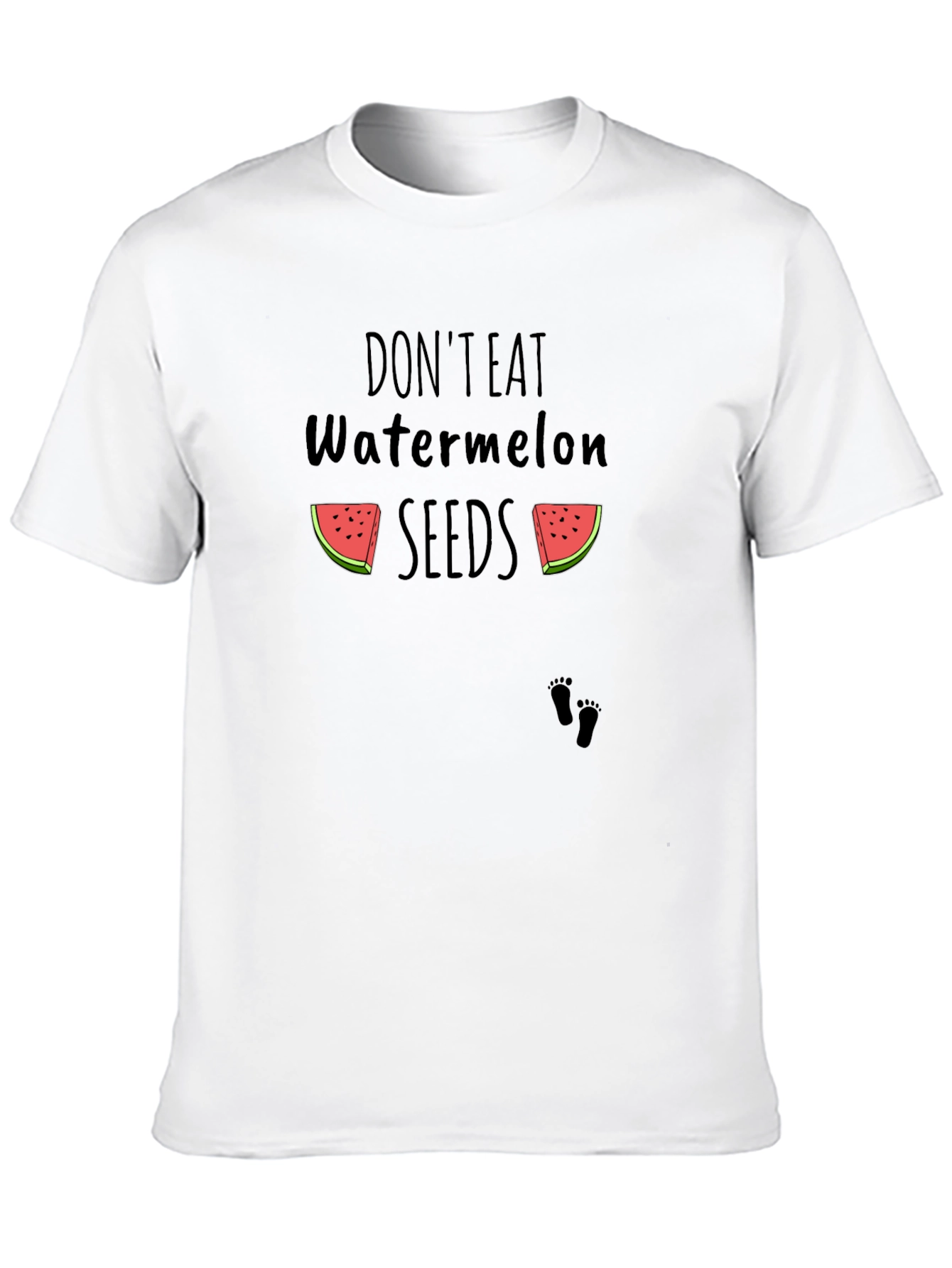 Dont Eat Watermelon Seeds Black T-Shirt