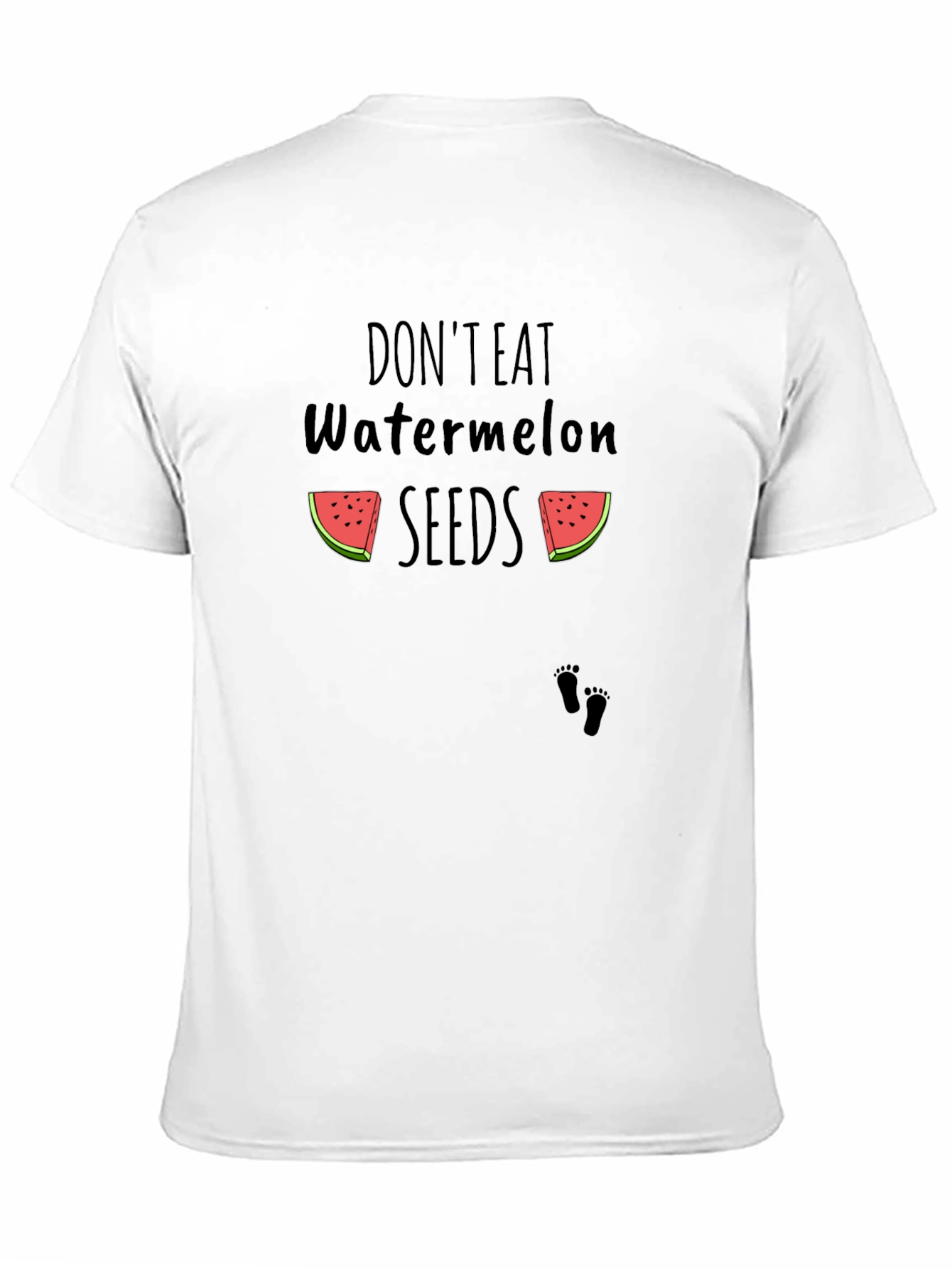 Dont Eat Watermelon Seeds Black T-Shirt