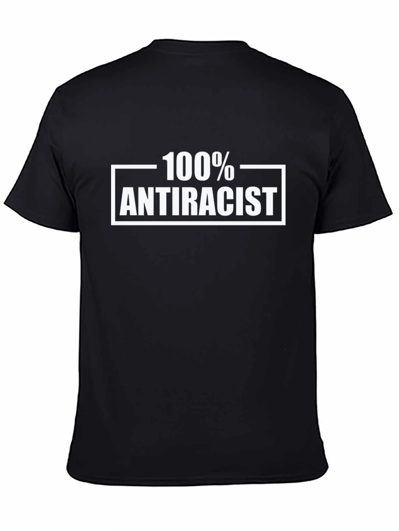 100% Antiracist Graphic T-Shirt - Black