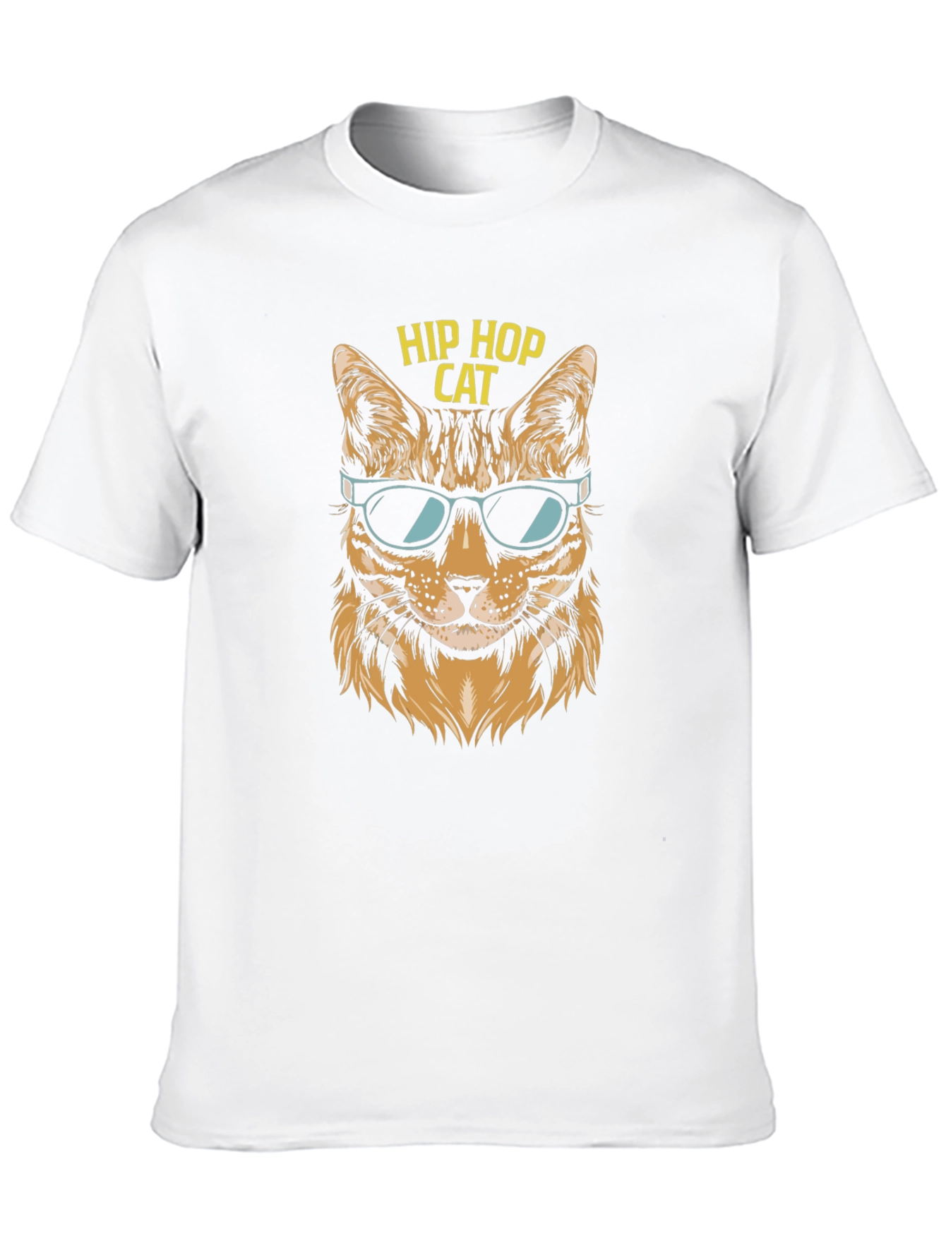 Hip Hop Cat T-Shirt - Cool Graphic Tee