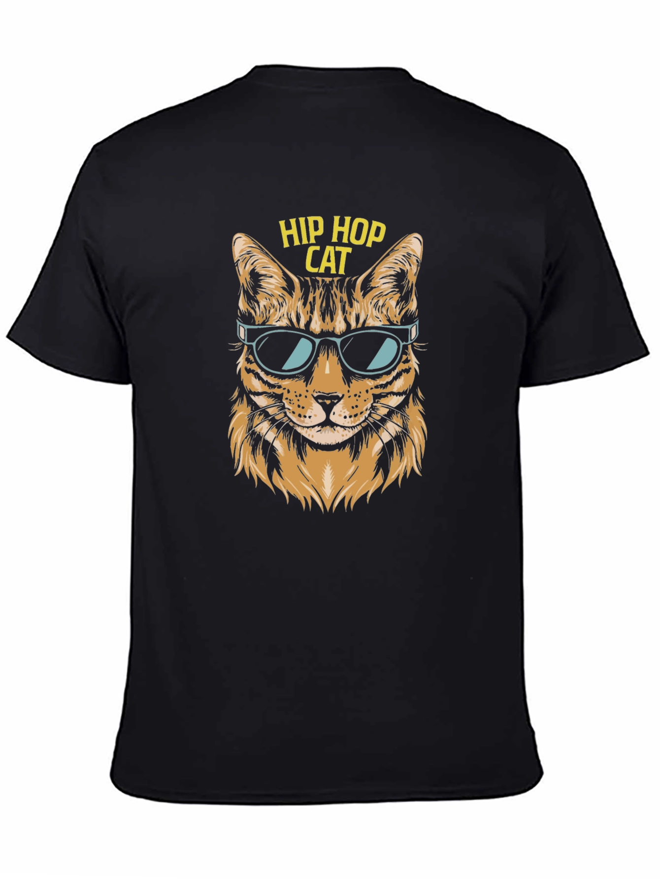 Hip Hop Cat T-Shirt - Cool Graphic Tee