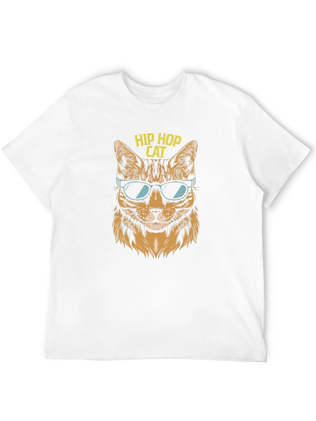 Hip Hop Cat T-Shirt - Cool Graphic Tee