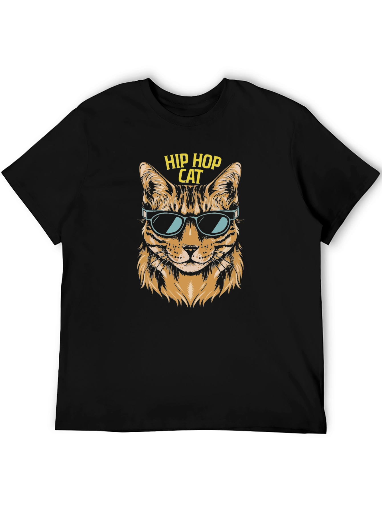 Hip Hop Cat T-Shirt - Cool Graphic Tee