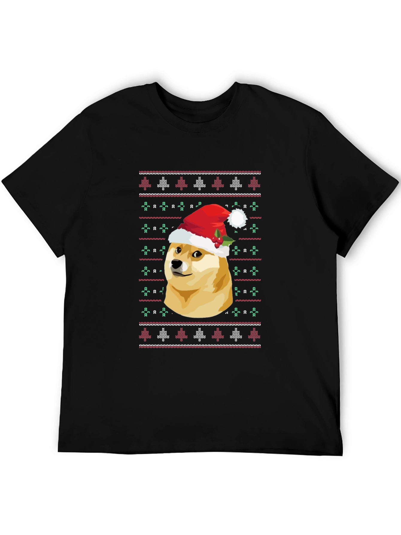 Dogecoin Christmas Sweater Graphic T-Shirt