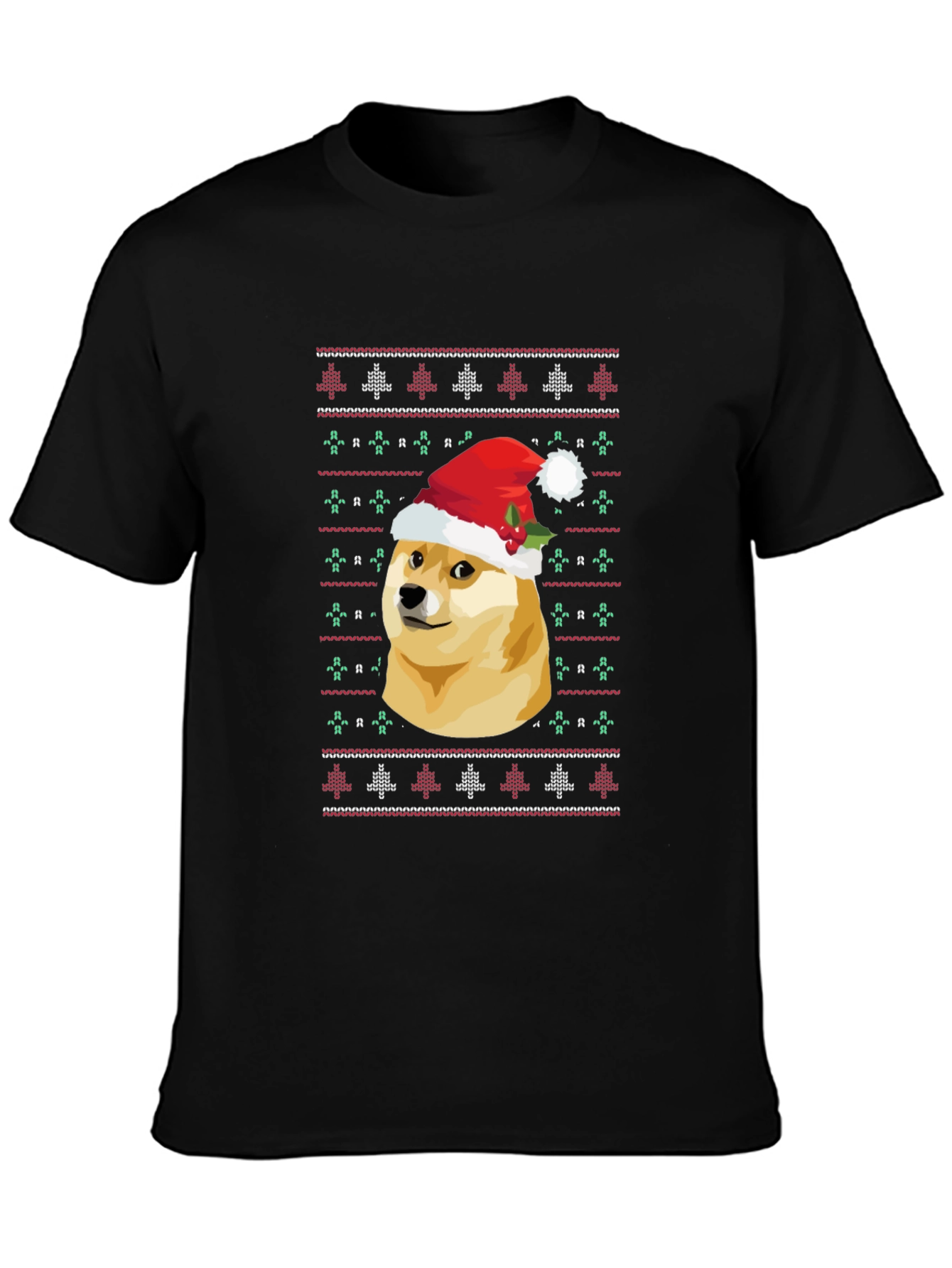 Dogecoin Christmas Sweater Graphic T-Shirt