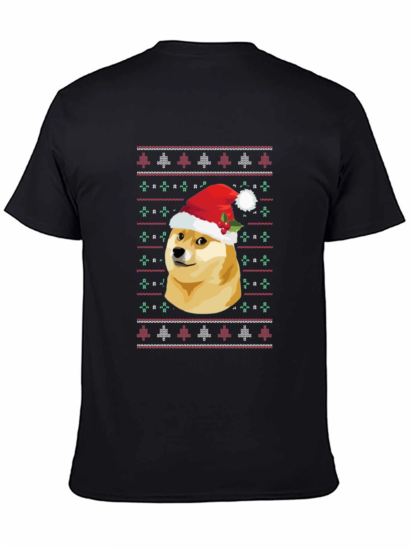 Dogecoin Christmas Sweater Graphic T-Shirt
