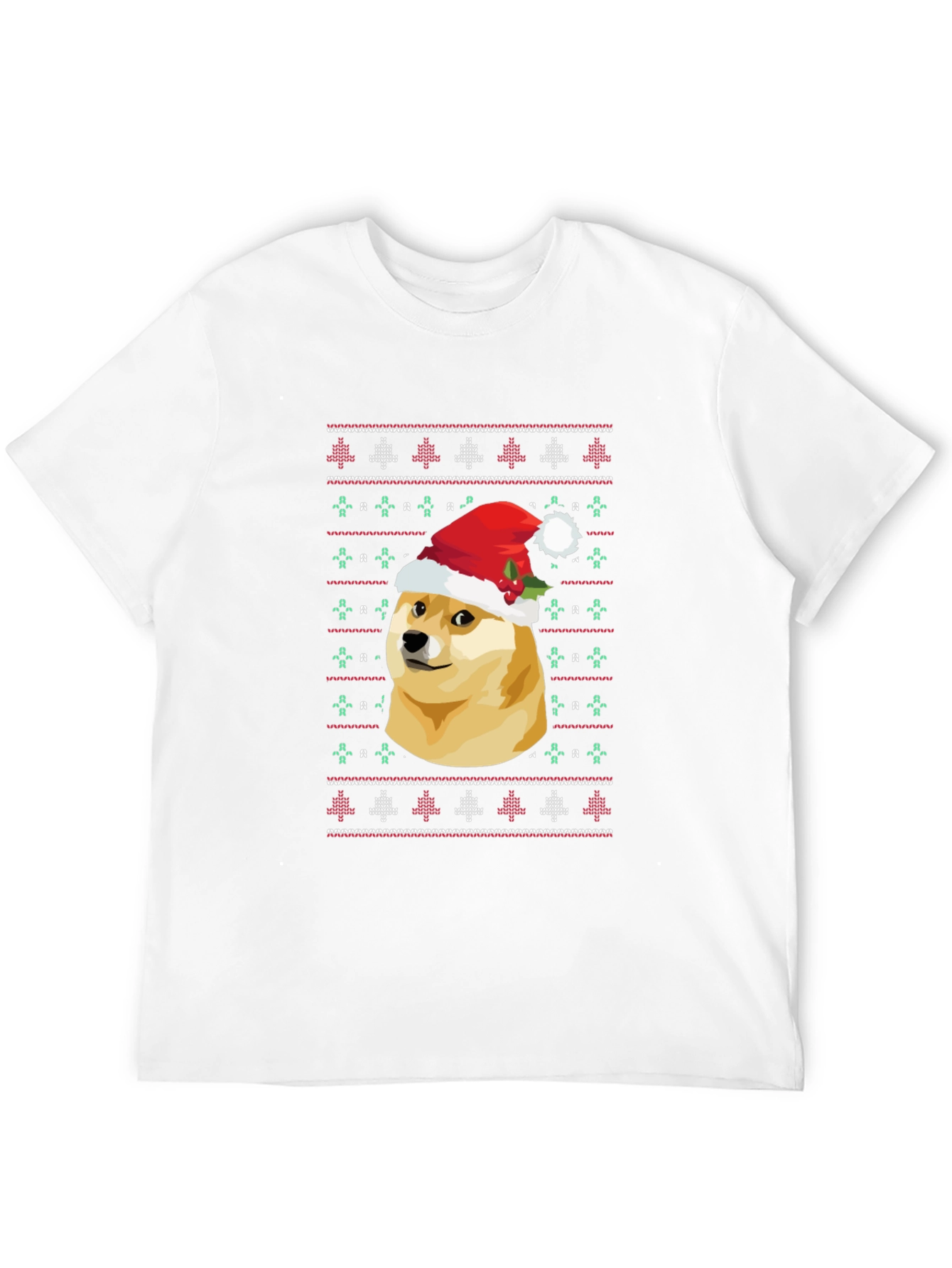 Dogecoin Christmas Sweater Graphic T-Shirt