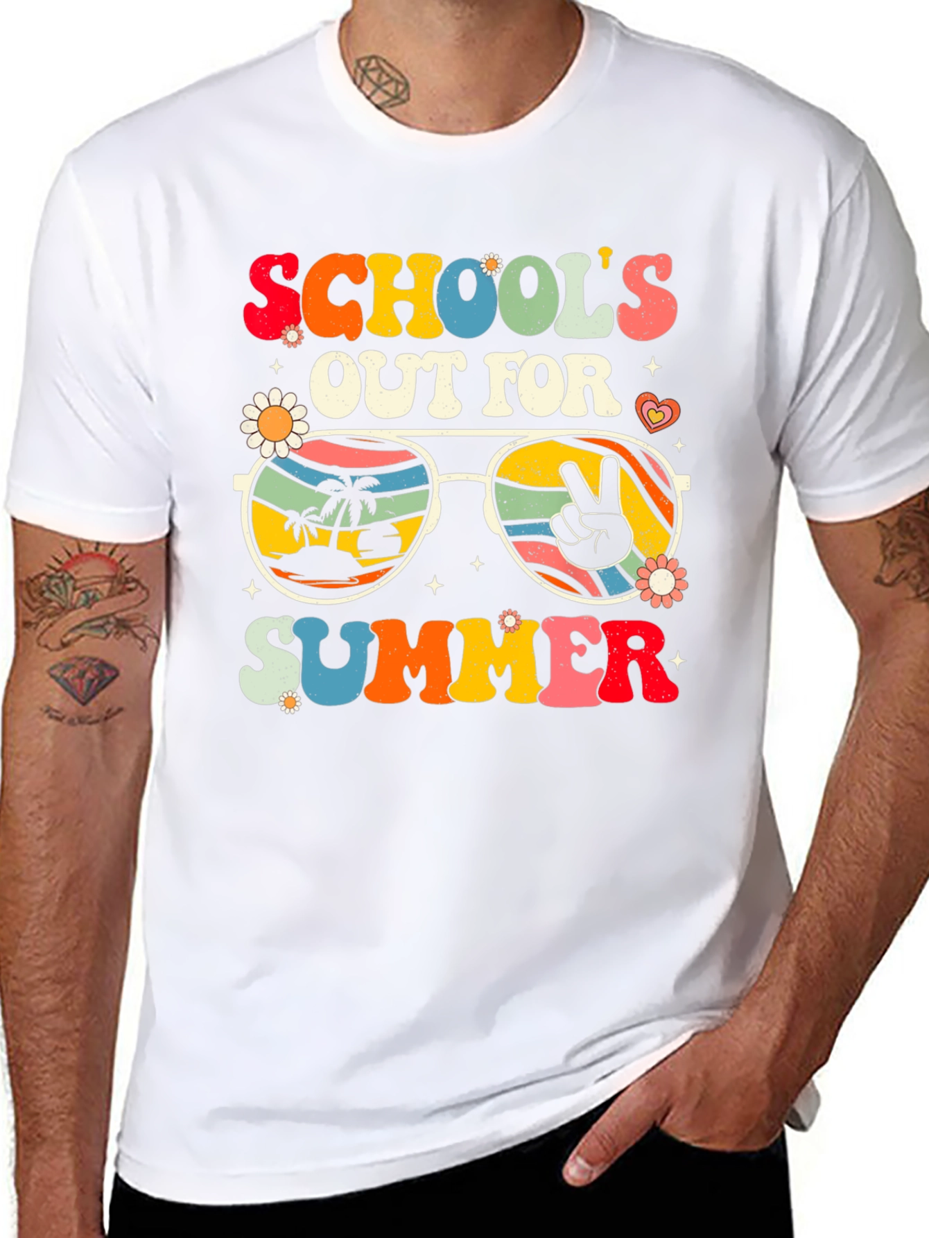 Retro Schools Out For Summer Graphic Tee
