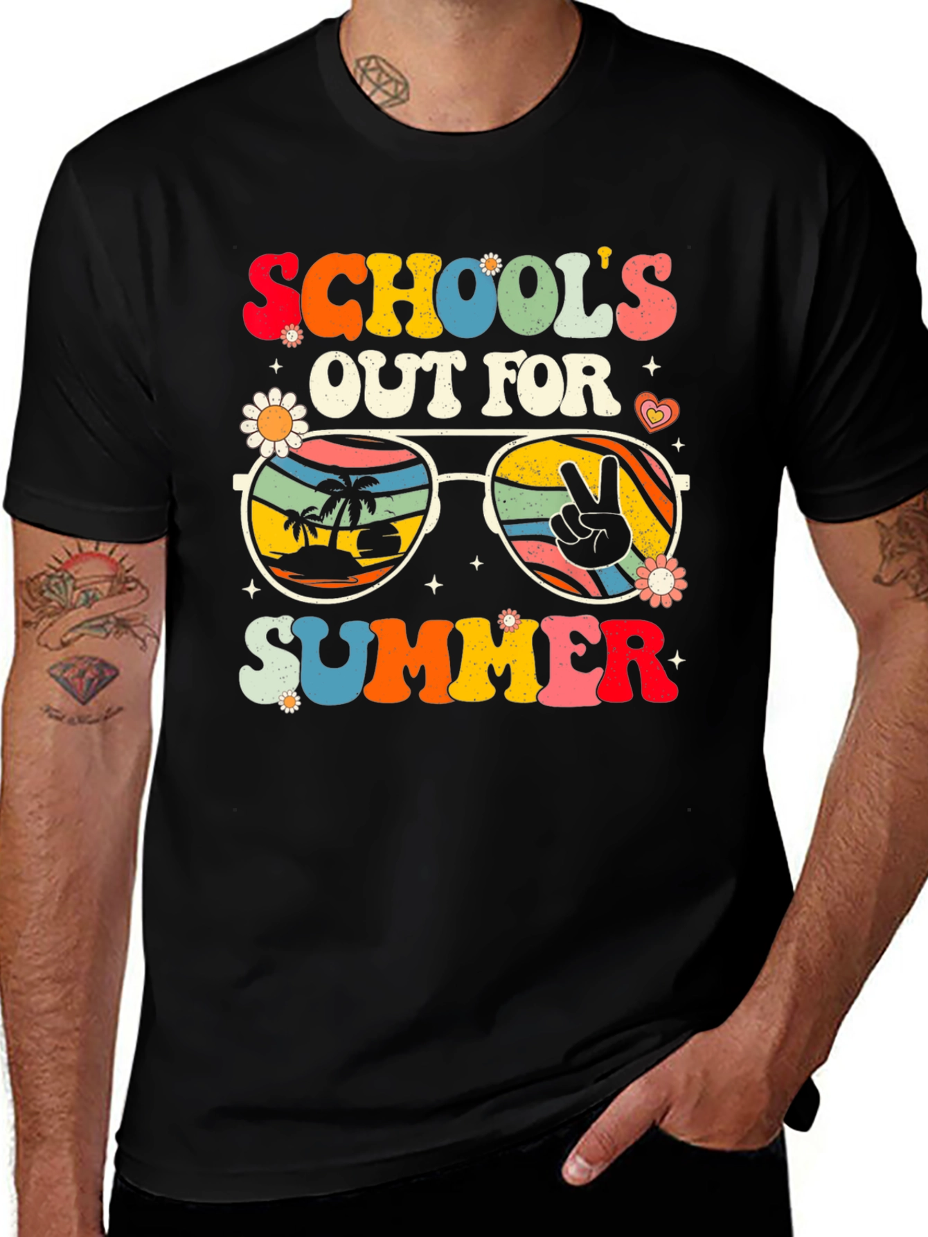 Retro Schools Out For Summer Graphic Tee