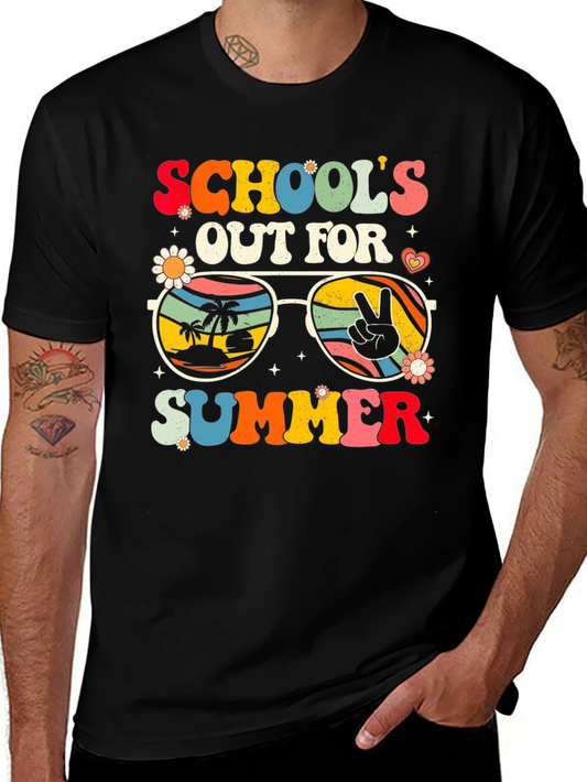 Retro Schools Out For Summer Graphic Tee