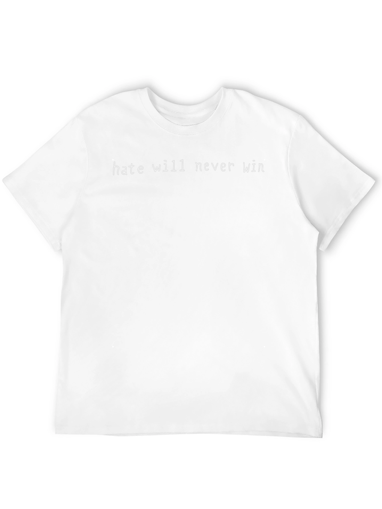 Hate Will Never Win Black Graphic Tee