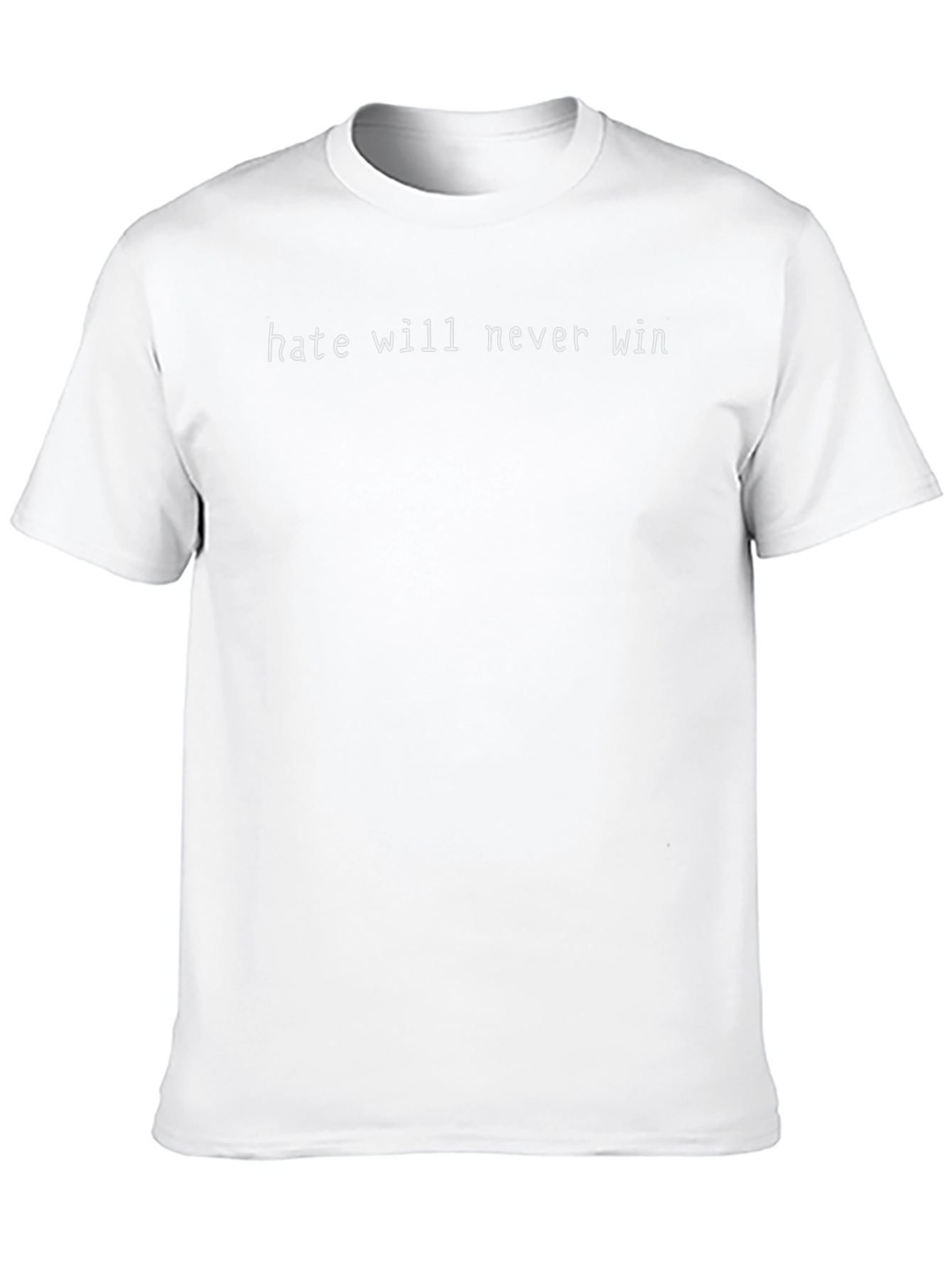 Hate Will Never Win Black Graphic Tee