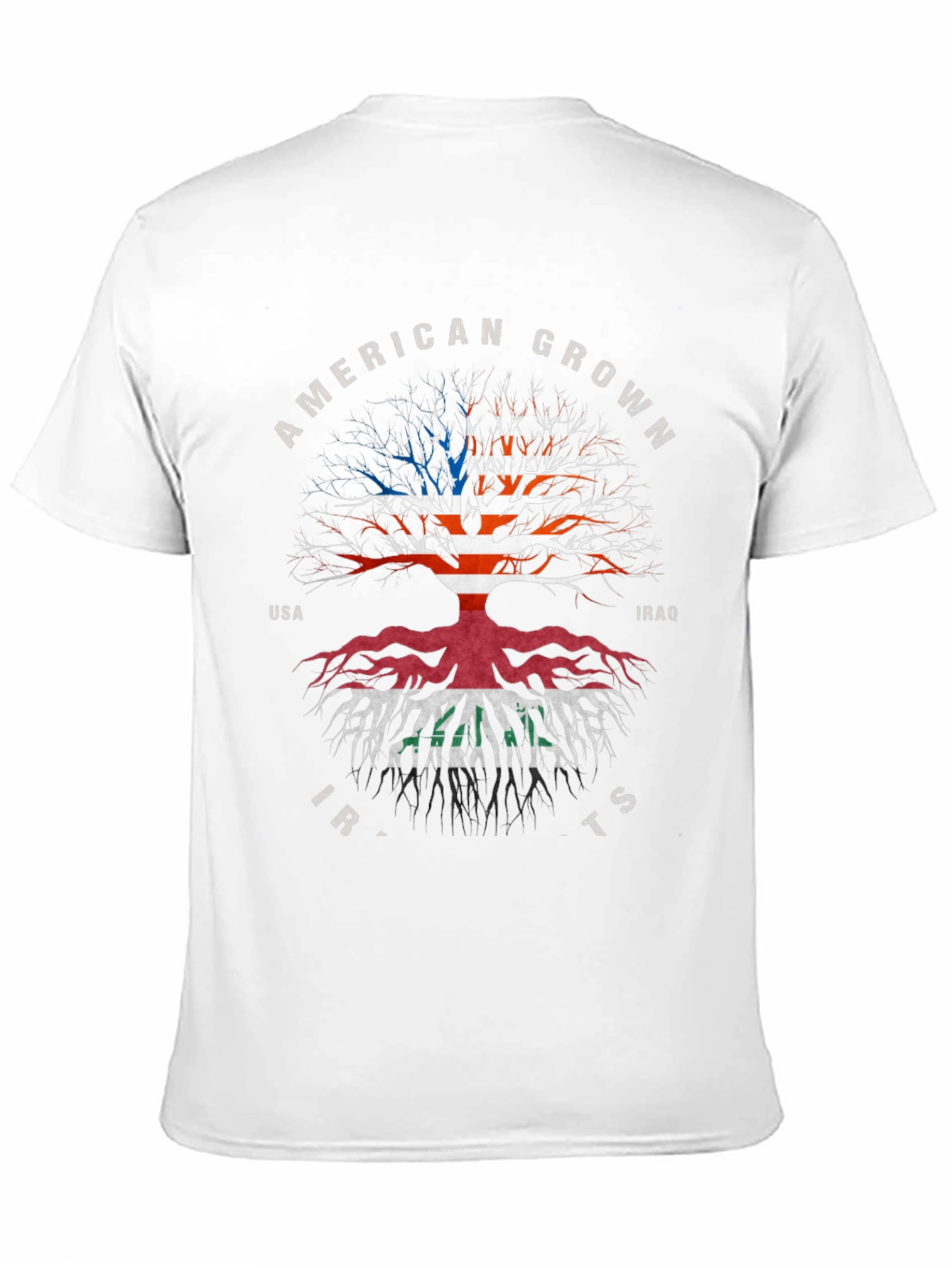 American Grown Iraqi Roots Black T-Shirt