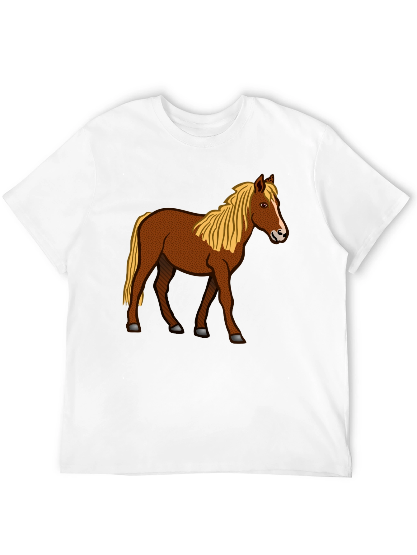Horse Graphic T-Shirt - Classic Crew Neck Tee